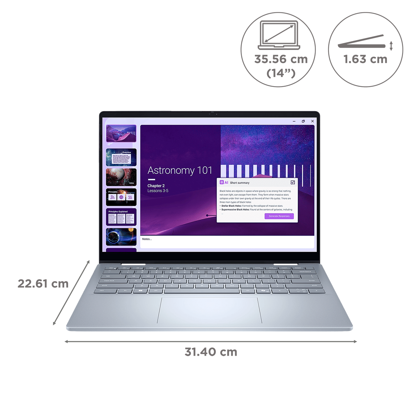 Dell 14 Plus Intel Core Ultra 5 Touchscreen 2-in-1 Laptop (16GB, 512GB SSD, Windows 11 Home, 14 inch Full HD+ Display, MS Office Home 2024, Ice Blue, 1.61 KG)_2