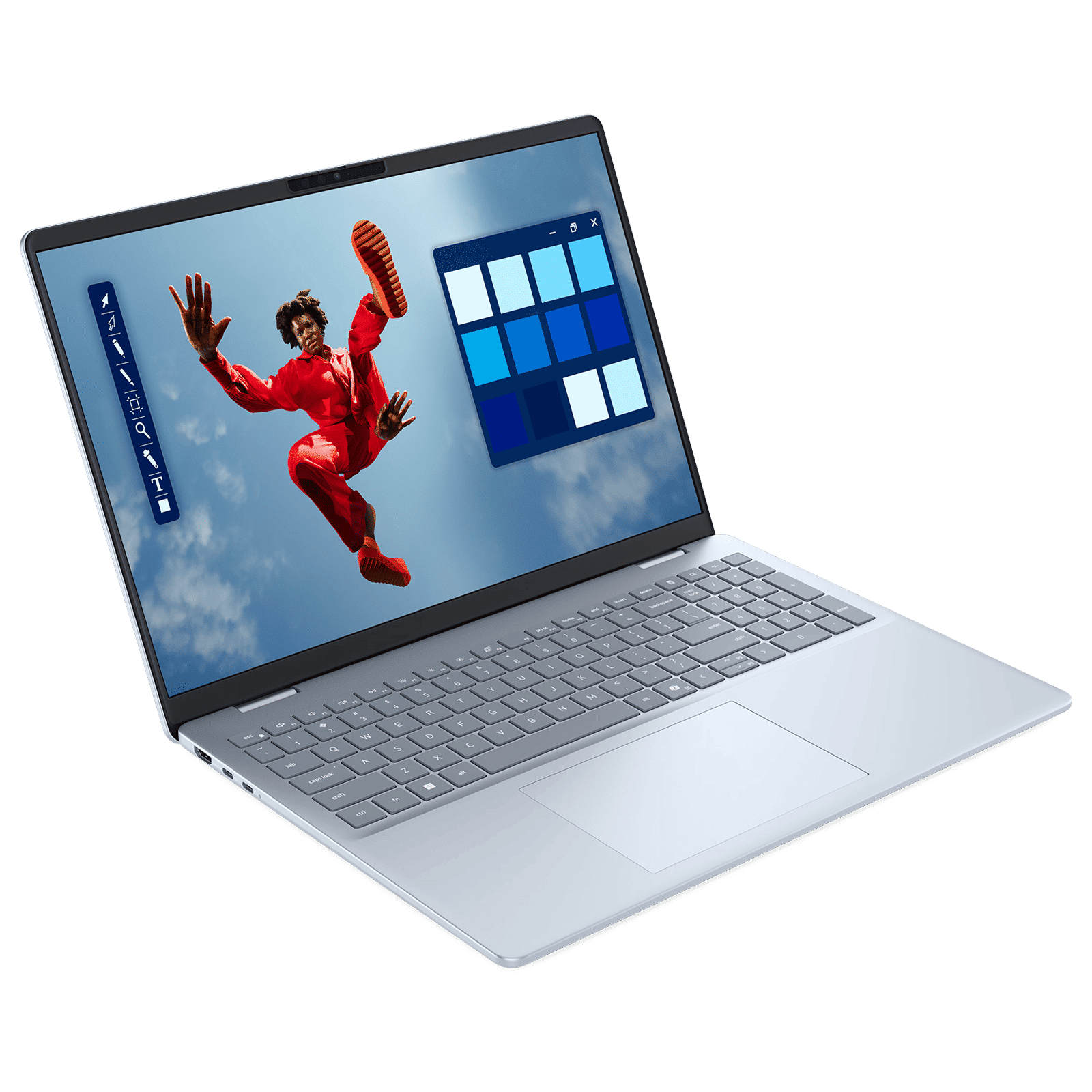 Dell 16 Plus Intel Core Ultra 5 Thin & Light Laptop (16GB, 512GB SSD, Windows 11 Home, 16 inch Full HD+ IPS Display, MS Office Home 2024, Ice Blue, 1.87 KG)_8