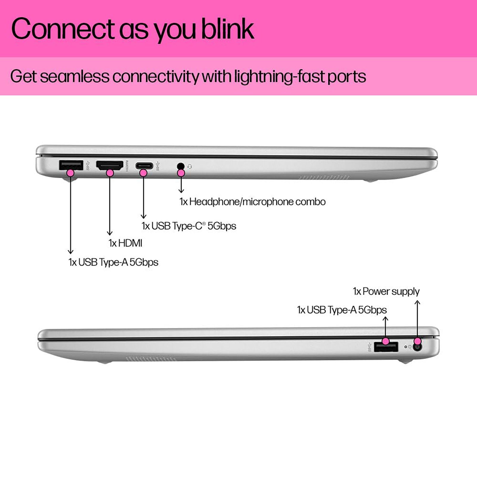 HP 14-em0243AU AMD Ryzen 3 Thin & Light Laptop (8GB, 512GB SSD, Windows 11 Home, 14 inch Full HD Display, Natural Silver, 1.40 KG)_8