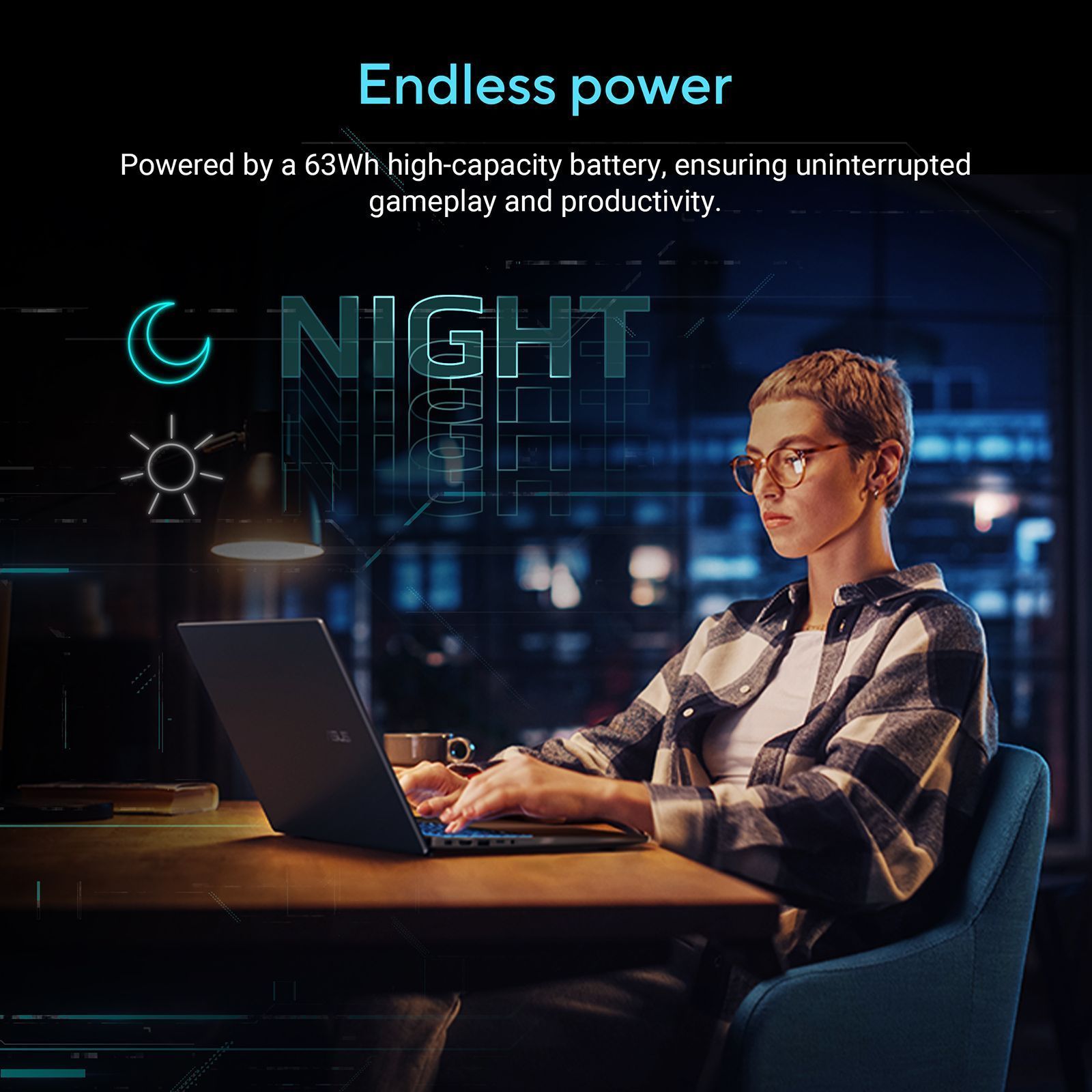 ASUS V16 V3607VH-RP038WS Intel Core 7 Gaming Laptop (16GB, 512GB SSD, Windows 11 Home, 8GB Graphics, 16 inch 144 Hz WUXGA Display, NVIDIA GeForce RTX 5050, MS Office Home 2024, Black, 1.95 KG)_10