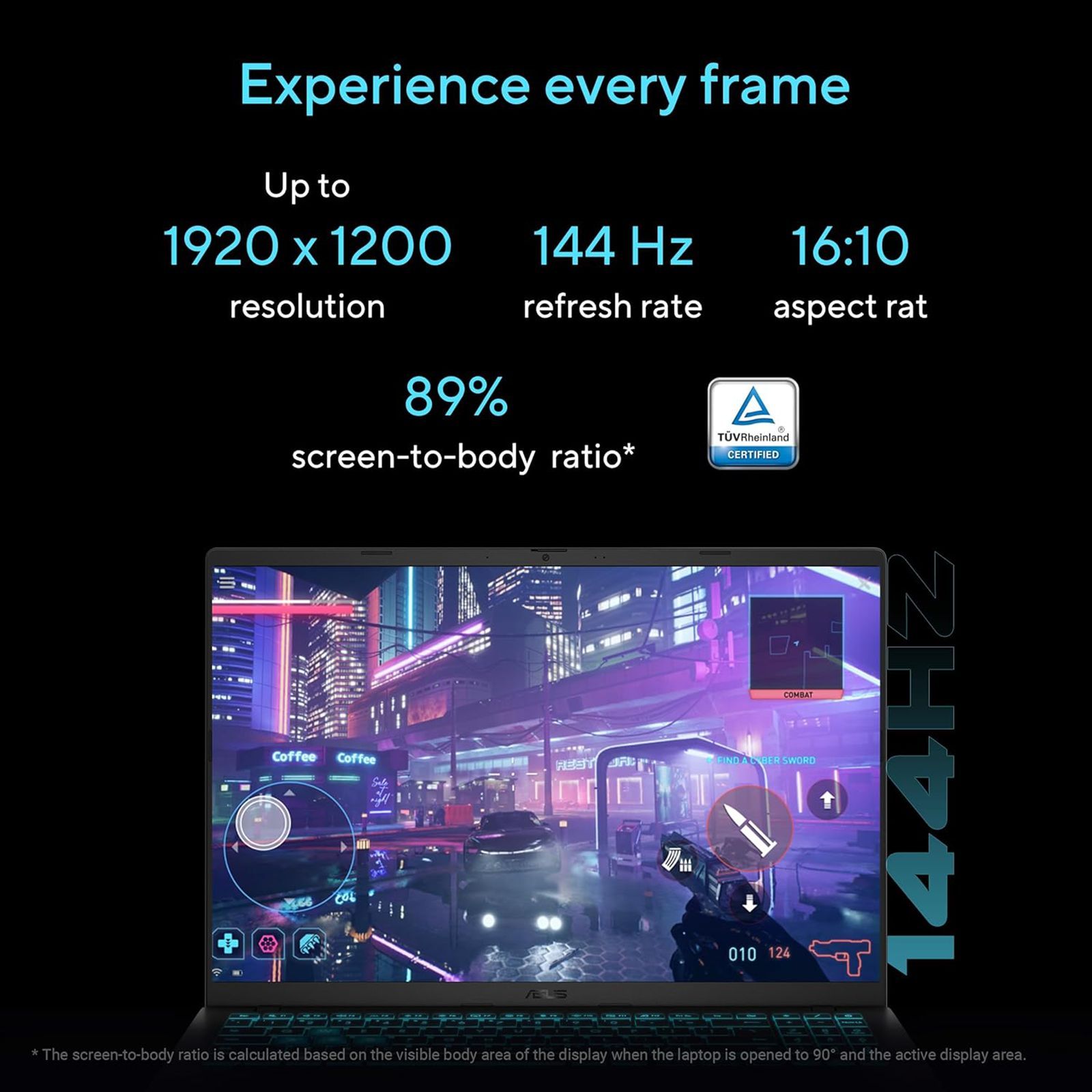 ASUS V16 V3607VM-RP057WS Intel Core 7 Gaming Laptop (16GB, 512GB SSD, Windows 11 Home, 8GB Graphics, 16 inch 144 Hz WUXGA Display, NVIDIA GeForce RTX 5060, MS Office Home 2024, Black, 1.95 KG)_7