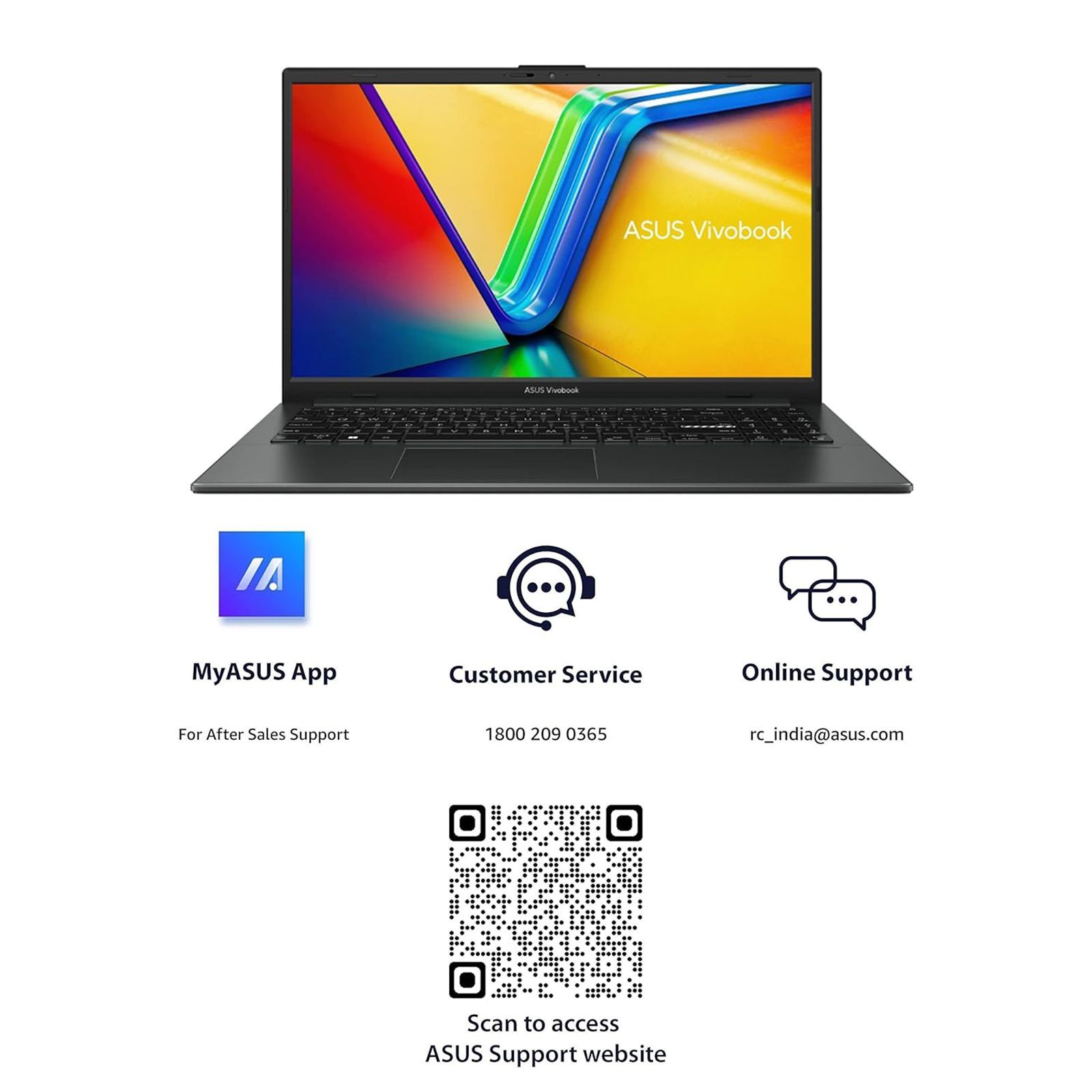 ASUS Vivobook Go 15 E1504FA-NJ5542WS AMD Ryzen 5 Thin & Light Laptop (16GB, 512GB SSD, Windows 11 Home, 15.6 inch Full HD Display, MS Office Home 2024, Mixed Black, 1.63 KG)_21