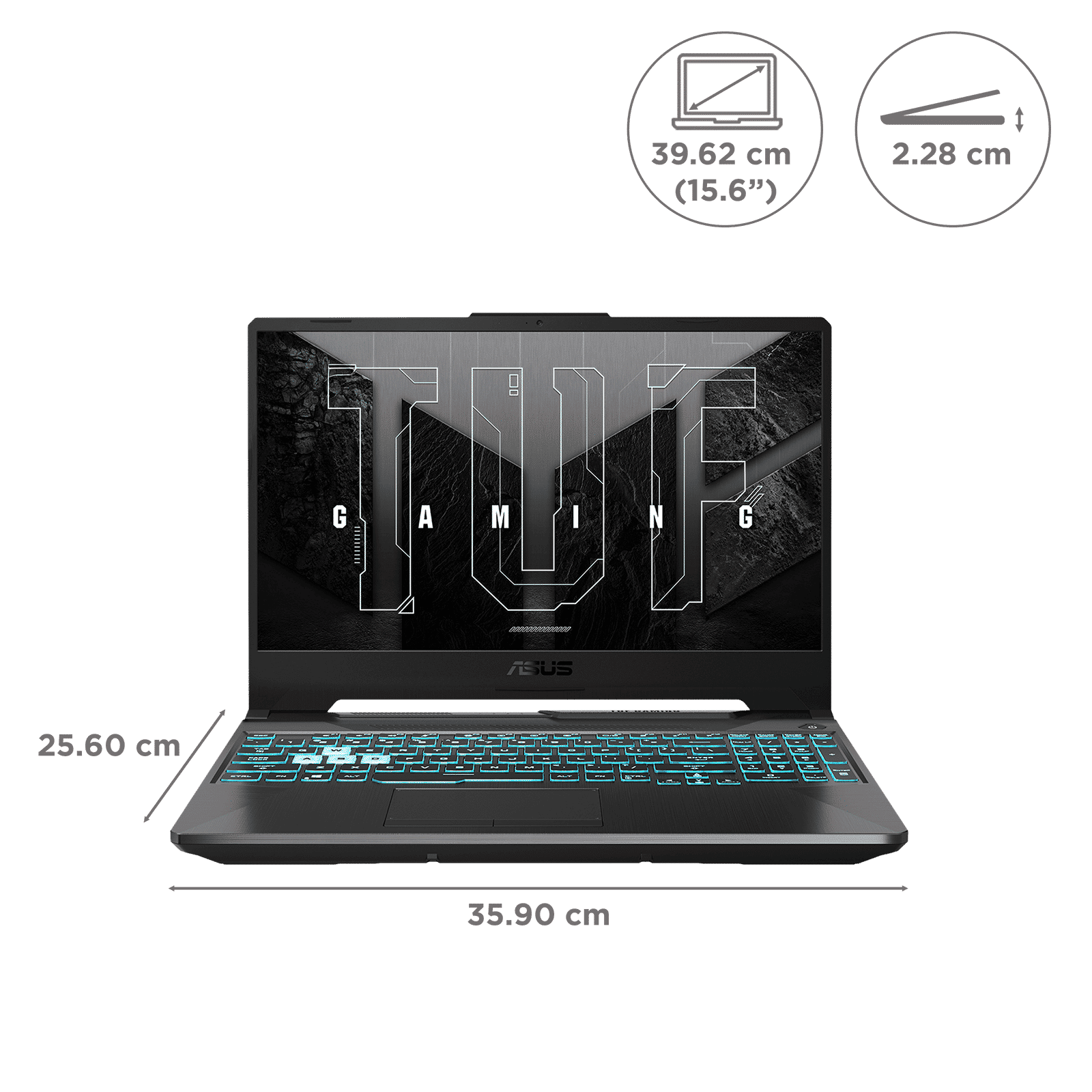ASUS TUF FA506NCG-HN199W AMD Ryzen 7 Gaming Laptop (16GB, 512GB SSD, Windows 11 Home, 4GB Graphics, 15.6 inch 144 Hz WUXGA Full HD Display, NVIDIA GeForce RTX 3050, Graphite Black, 2.3 KG)_2