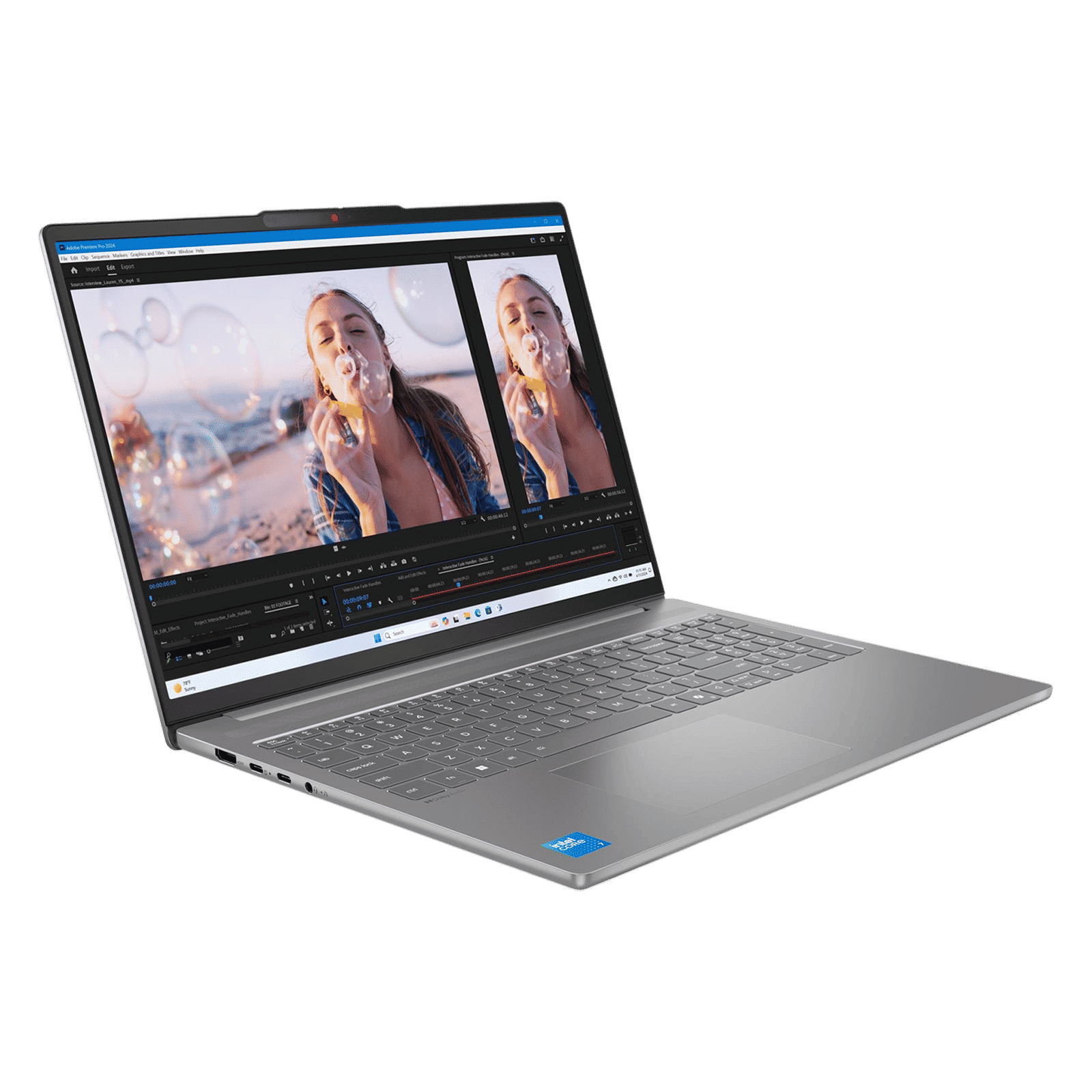 Lenovo IdeaPad Slim 5 16IRH10R Intel Core 5 Thin & Light Laptop (16GB, 512GB SSD, Windows 11 Home, 16 inch WUXGA IPS Display, MS Office Home 2024, Luna Grey, 1.85 KG)_4