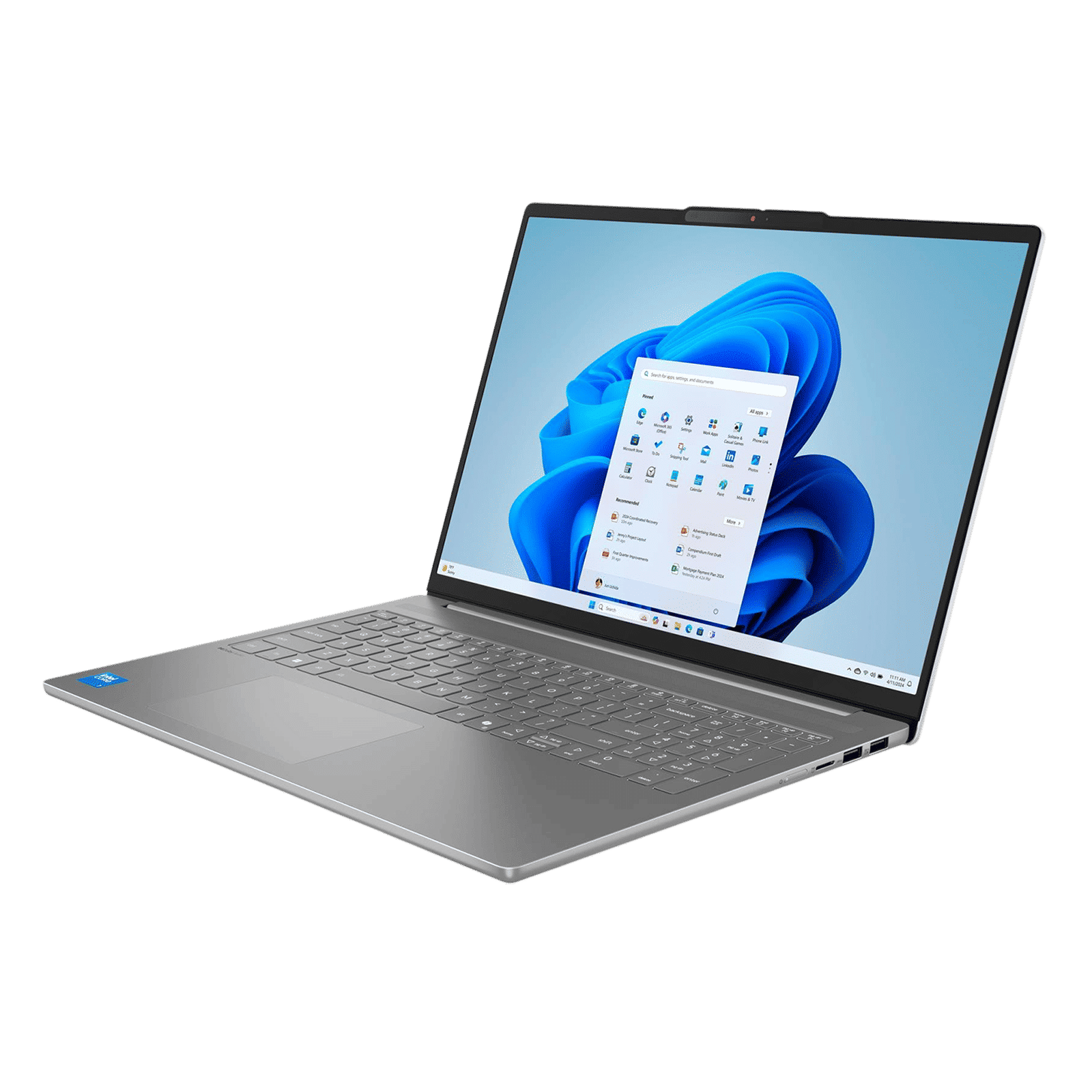 Lenovo IdeaPad Slim 5 16IRH10R Intel Core 5 Thin & Light Laptop (16GB, 512GB SSD, Windows 11 Home, 16 inch WUXGA IPS Display, MS Office Home 2024, Luna Grey, 1.85 KG)_5