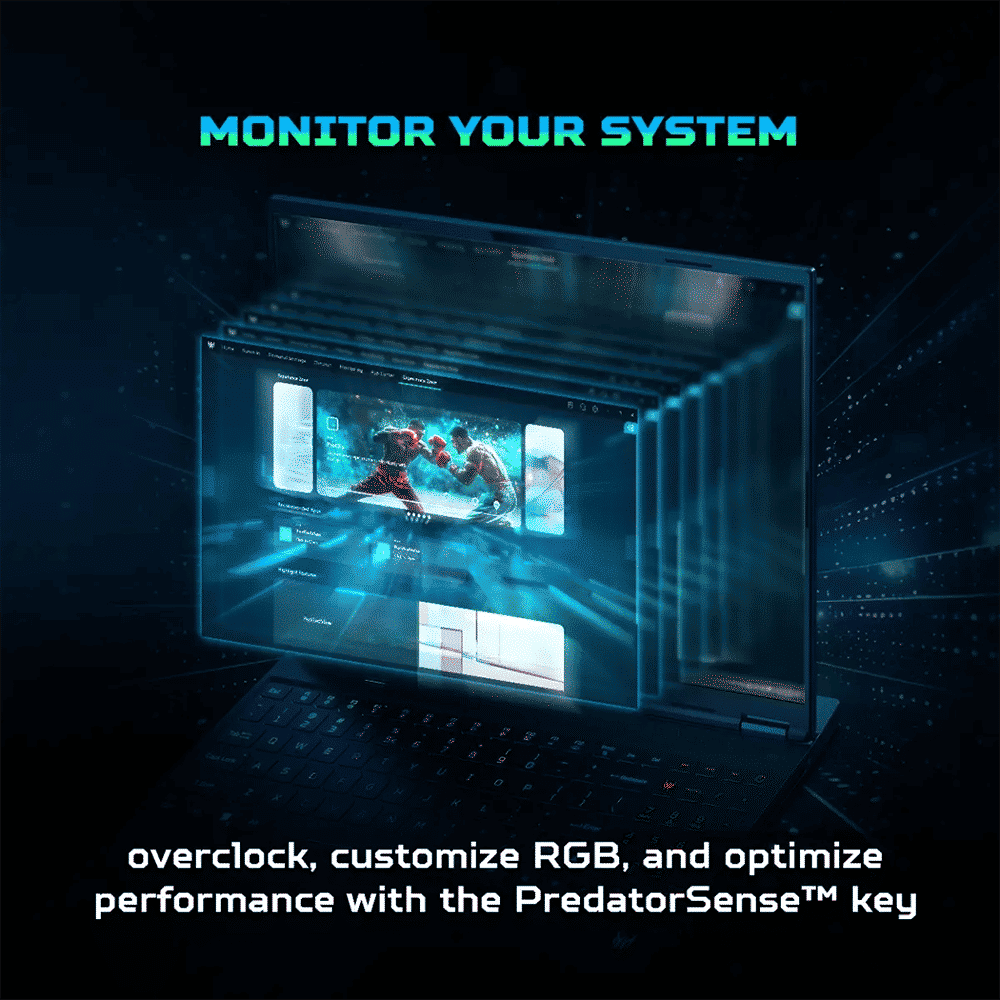 Acer Predator Helios Neo 16S PHN16S-71 Intel Core Ultra 7 Gaming Laptop (16GB, 1TB SSD, Windows 11 Home, 8GB Graphics, 16 inch 240 Hz OLED Display, NVIDIA GeForce RTX 5050, Abyssal Black, 2.3 KG)_7