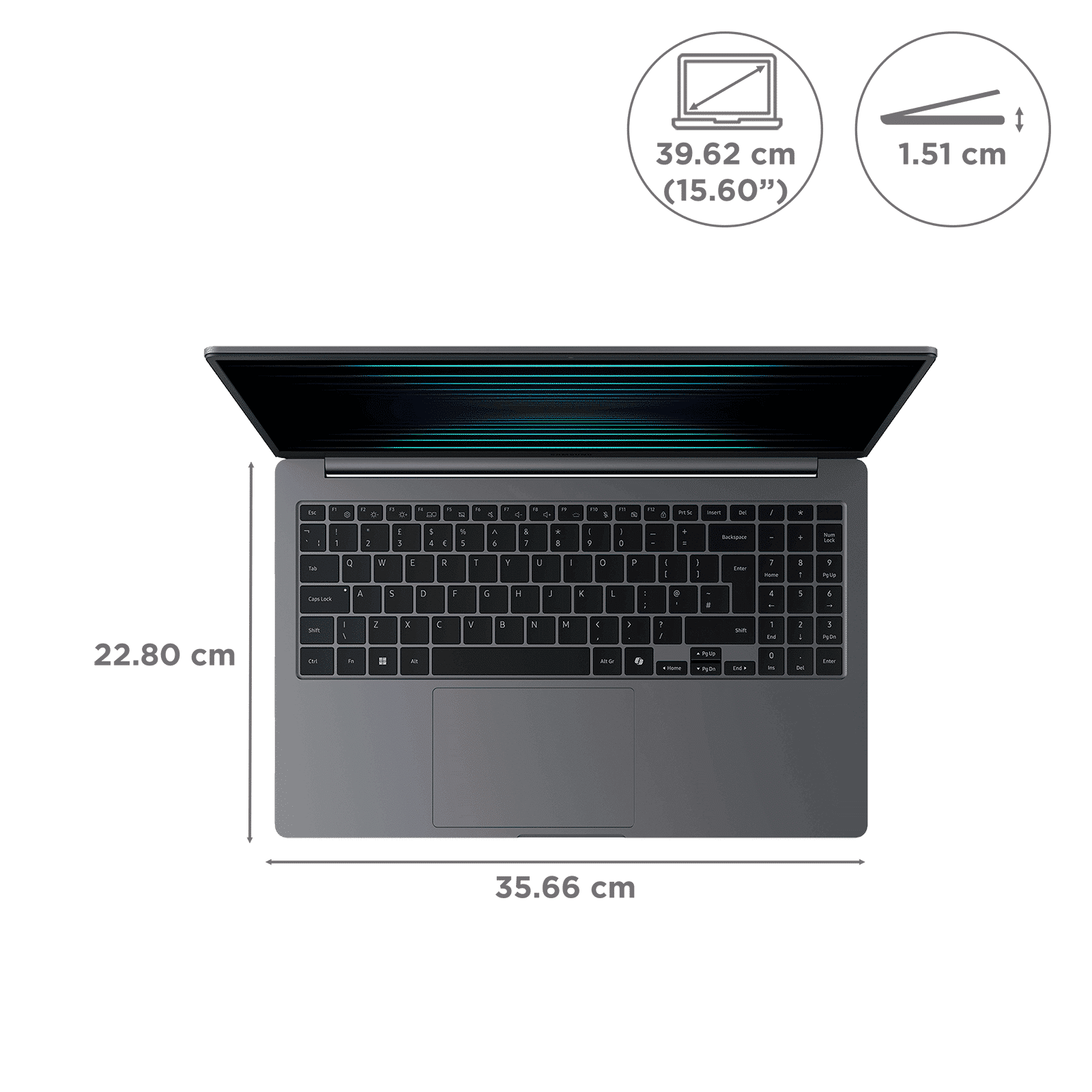 SAMSUNG Galaxy Book5 Intel Core Ultra 5 Thin & Light Laptop (16GB, 512GB SSD, Windows 11 Home, 15.6 inch Full HD IPS Display, MS Office Home 2024, Gray, 1.55 KG)_2