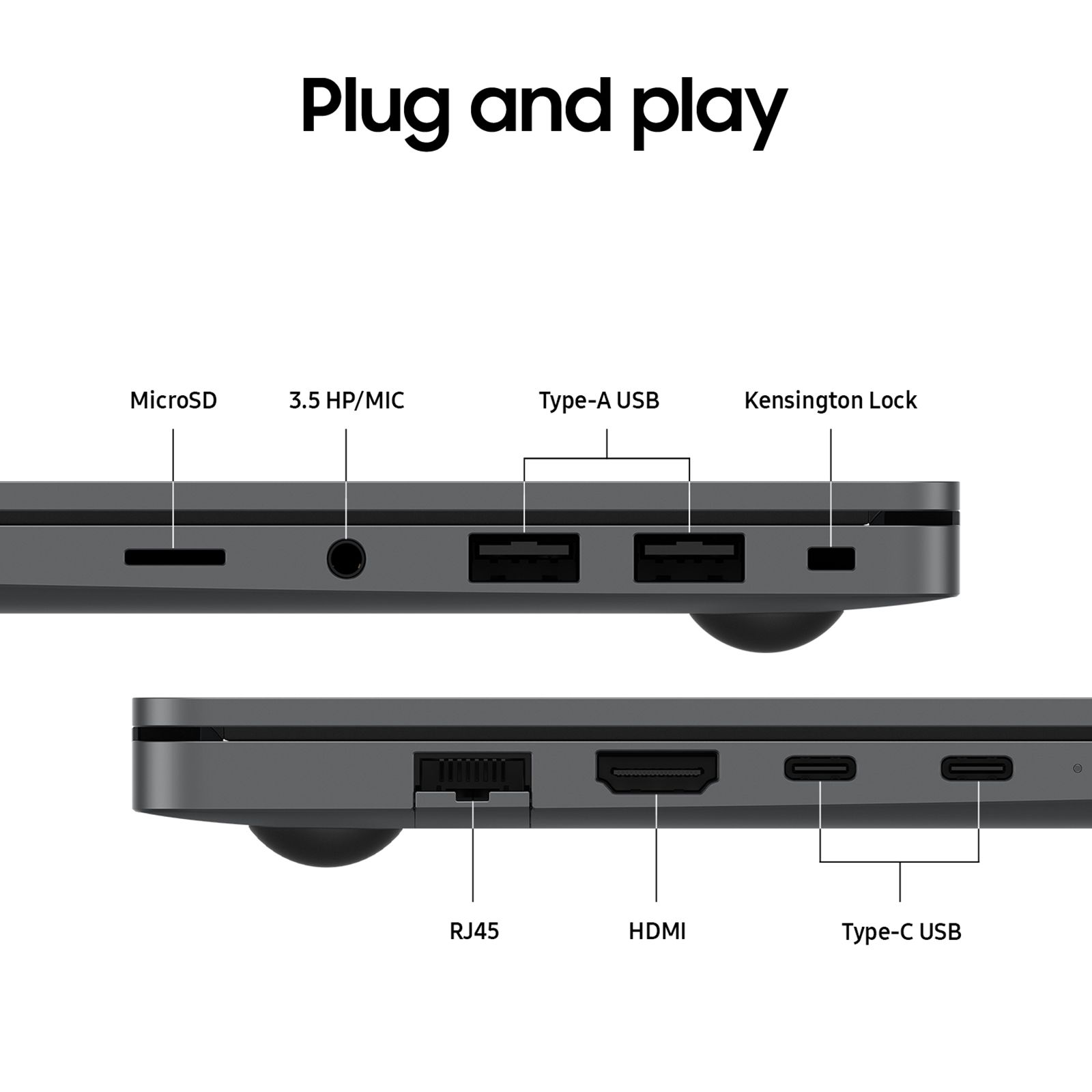 SAMSUNG Galaxy Book5 Intel Core Ultra 5 Thin & Light Laptop (16GB, 512GB SSD, Windows 11 Home, 15.6 inch Full HD IPS Display, MS Office Home 2024, Gray, 1.55 KG)_4
