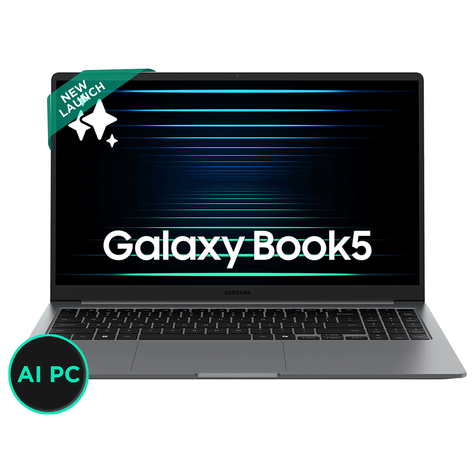 SAMSUNG Galaxy Book5 Intel Core Ultra 7 Thin & Light Laptop (16GB, 512GB SSD, Windows 11 Home, 15.6 inch Full HD IPS Display, MS Office Home 2024, Gray, 1.55 KG)_1