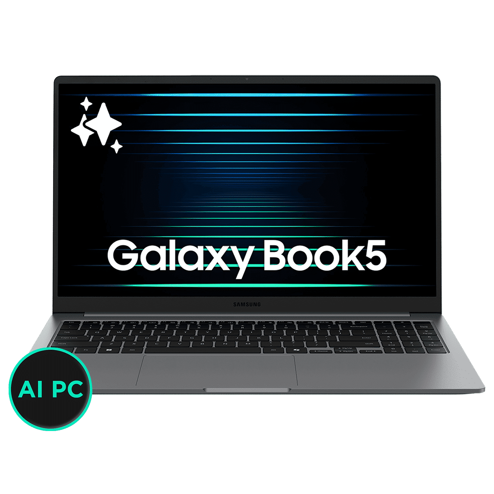 SAMSUNG Galaxy Book5 Intel Core Ultra 7 Thin & Light Laptop (16GB, 512GB SSD, Windows 11 Home, 15.6 inch Full HD IPS Display, MS Office Home 2024, Gray, 1.55 KG)_1