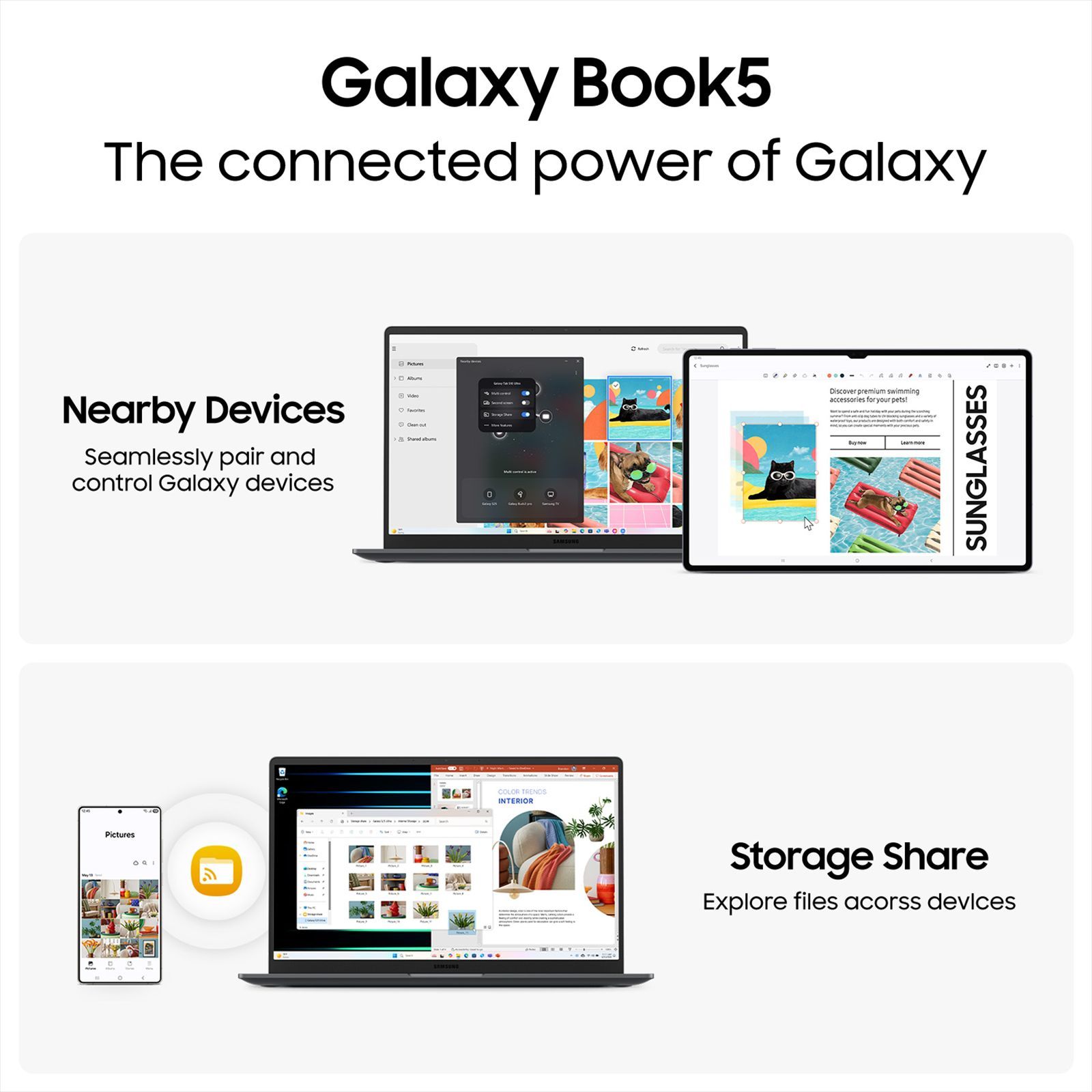 SAMSUNG Galaxy Book5 Intel Core Ultra 7 Thin & Light Laptop (16GB, 512GB SSD, Windows 11 Home, 15.6 inch Full HD IPS Display, MS Office Home 2024, Gray, 1.55 KG)_9