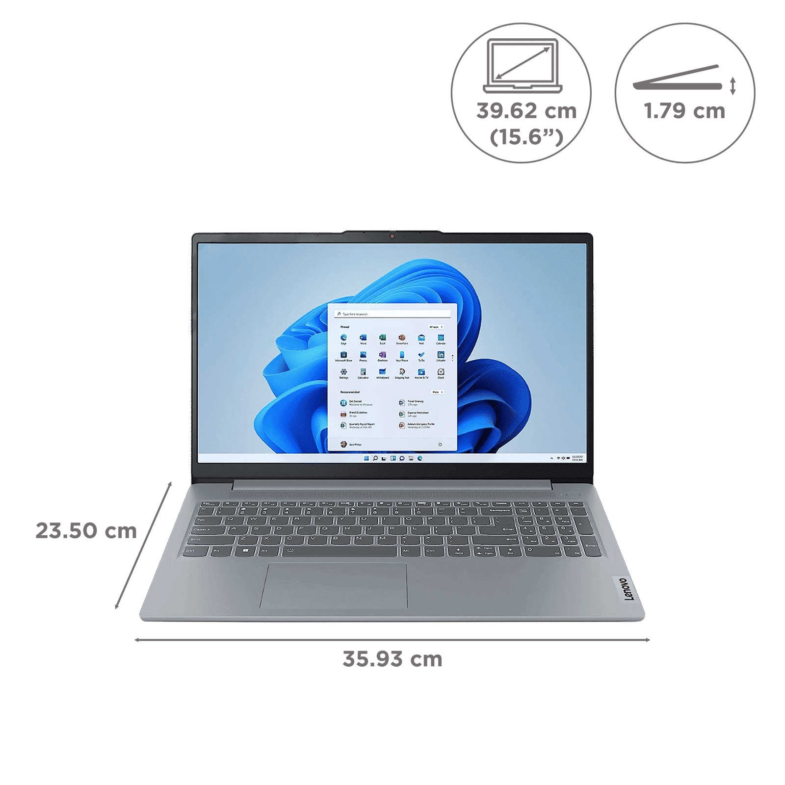 Lenovo IdeaPad Slim 3 15IRU8 Intel Core i3 13th Gen Thin & Light Laptop (8GB, 512GB SSD, Windows 11 Home, 15.6 inch Full HD Display, MS Office Home 2024, Arctic Grey, 1.62 KG) Lenovo IdeaPad Slim 3 15IRU8 Intel Core i3 13th Gen Thin & Light Laptop (8GB, 512GB SSD, Windows 11 Home, 15.6 inch Full HD Display, MS Office Home 2024, Arctic Grey, 1.62 KG)_2