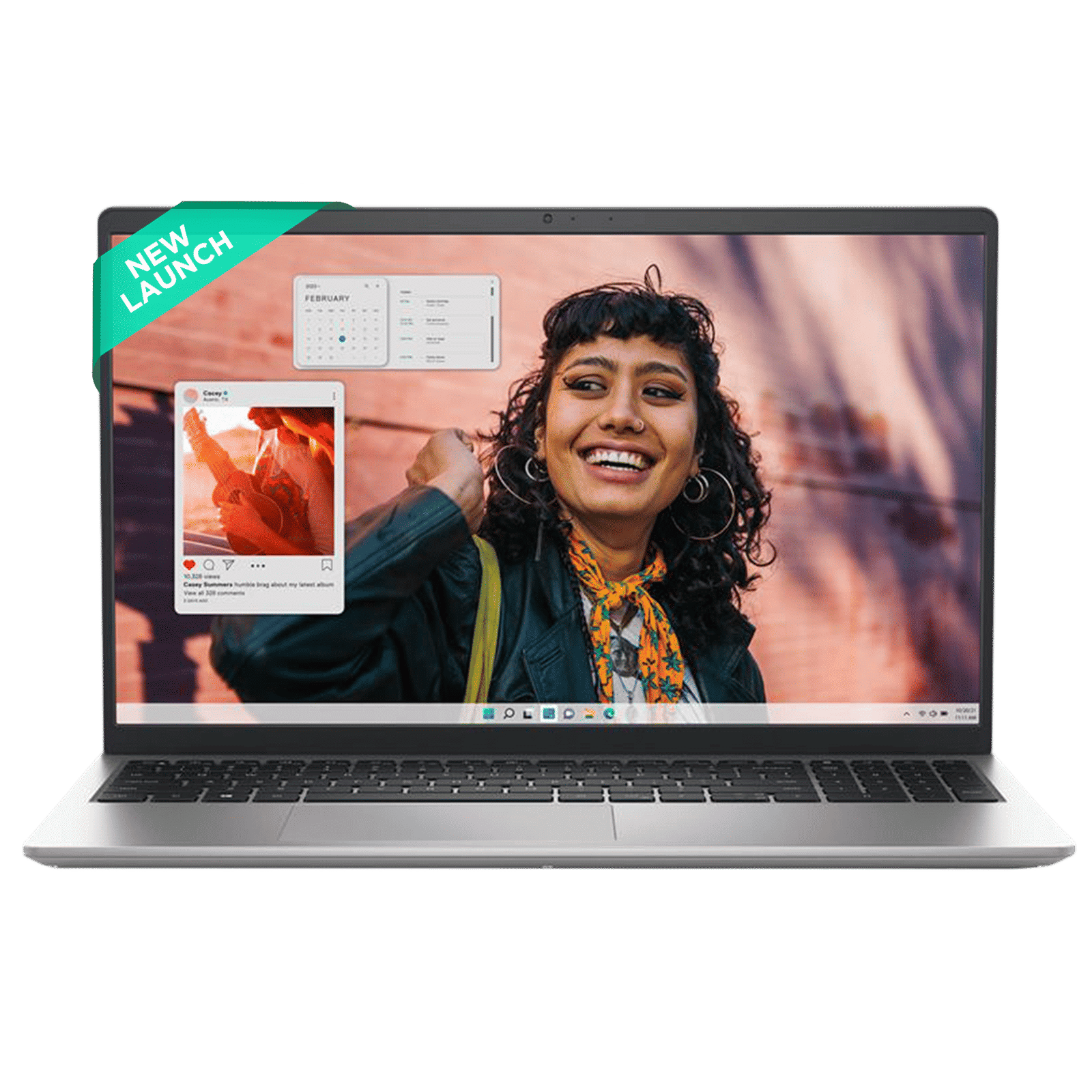 DELL DC 15250 Intel Core 3 Thin & Light Laptop (8GB, 512GB SSD, Windows 11, 15.6 inch Full HD Display, MS Office Home 2024, Platinum Silver, 1.66 KG)_1