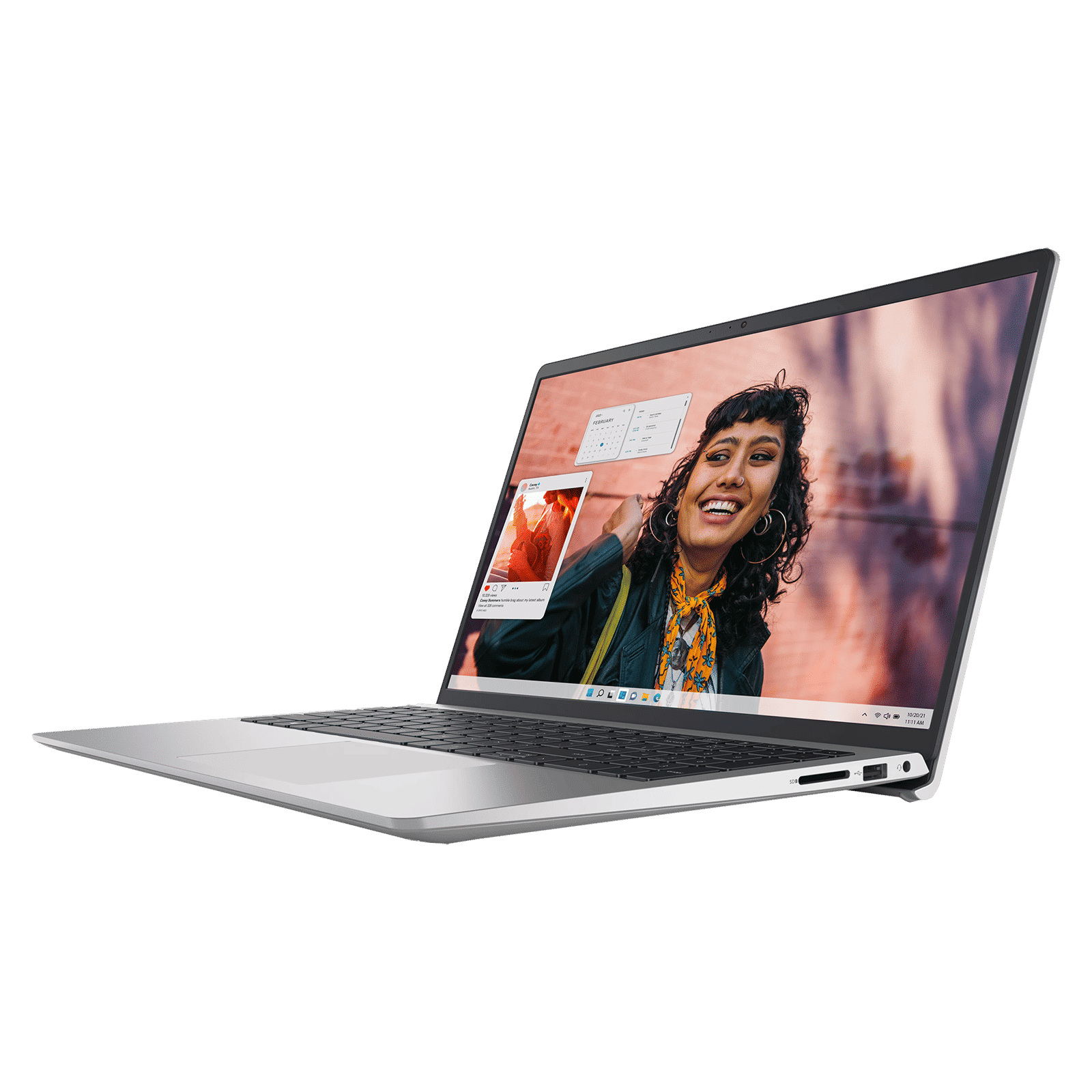 DELL DC 15250 Intel Core 3 Thin & Light Laptop (8GB, 512GB SSD, Windows 11, 15.6 inch Full HD Display, MS Office Home 2024, Platinum Silver, 1.66 KG)_4