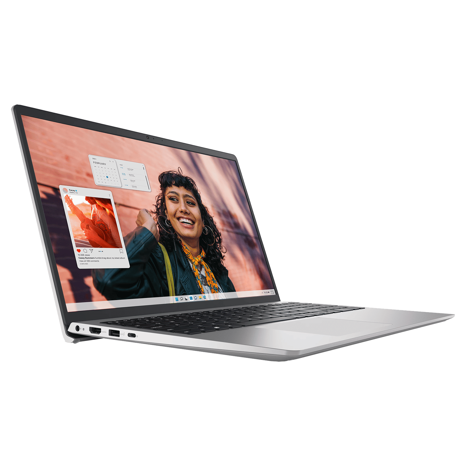 DELL DC 15250 Intel Core 3 Thin & Light Laptop (8GB, 512GB SSD, Windows 11, 15.6 inch Full HD Display, MS Office Home 2024, Platinum Silver, 1.66 KG)_7