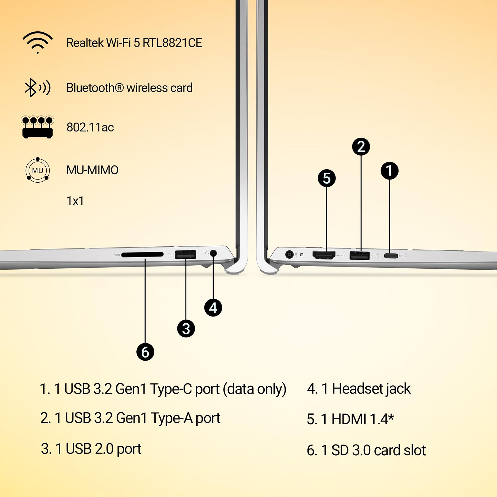 DELL DC15255 AMD Ryzen 5 Thin & Light Laptop (16GB, 512GB SSD, Windows 11, 15.6 inch Full HD Display, MS Office Home 2024, Carbon Platinum Silver, 1.66 KG)_13