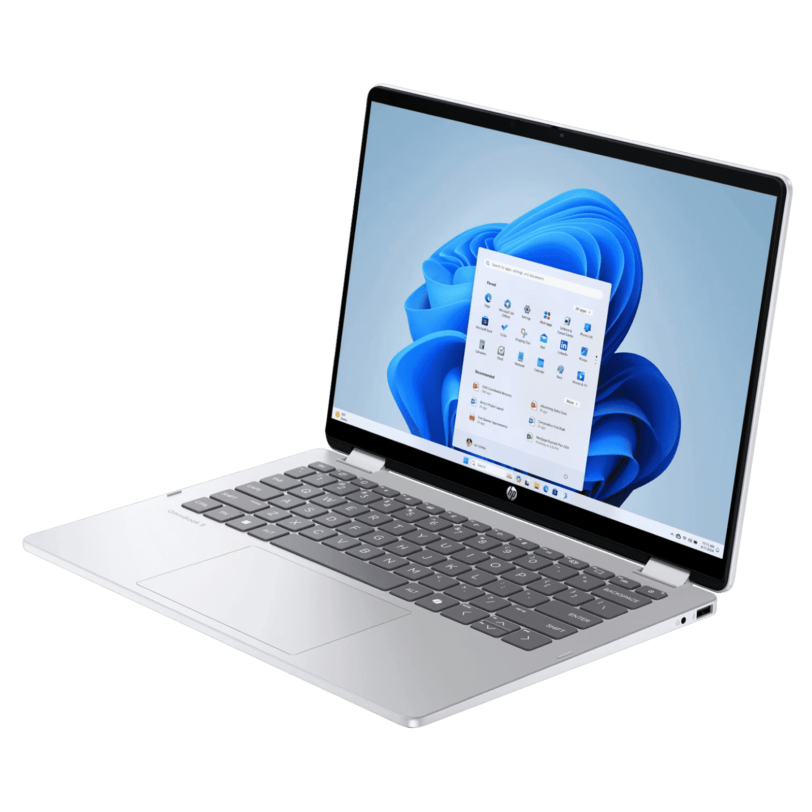 HP OmniBook 5 Flip Intel Core i5-1334U 13th Gen Touchscreen 2-in-1 Laptop (16GB RAM, 512GB SSD, Windows 11 Home, 14 inch 2K IPS Display, Microsoft Office Home 2024, Glacier Silver, 1.62 KG) HP OmniBook 5 Flip Intel Core i5-1334U 13th Gen Touchscreen 2-in-1 Laptop (16GB RAM, 512GB SSD, Windows 11 Home, 14 inch 2K IPS Display, Microsoft Office Home 2024, Glacier Silver, 1.62 KG)_2