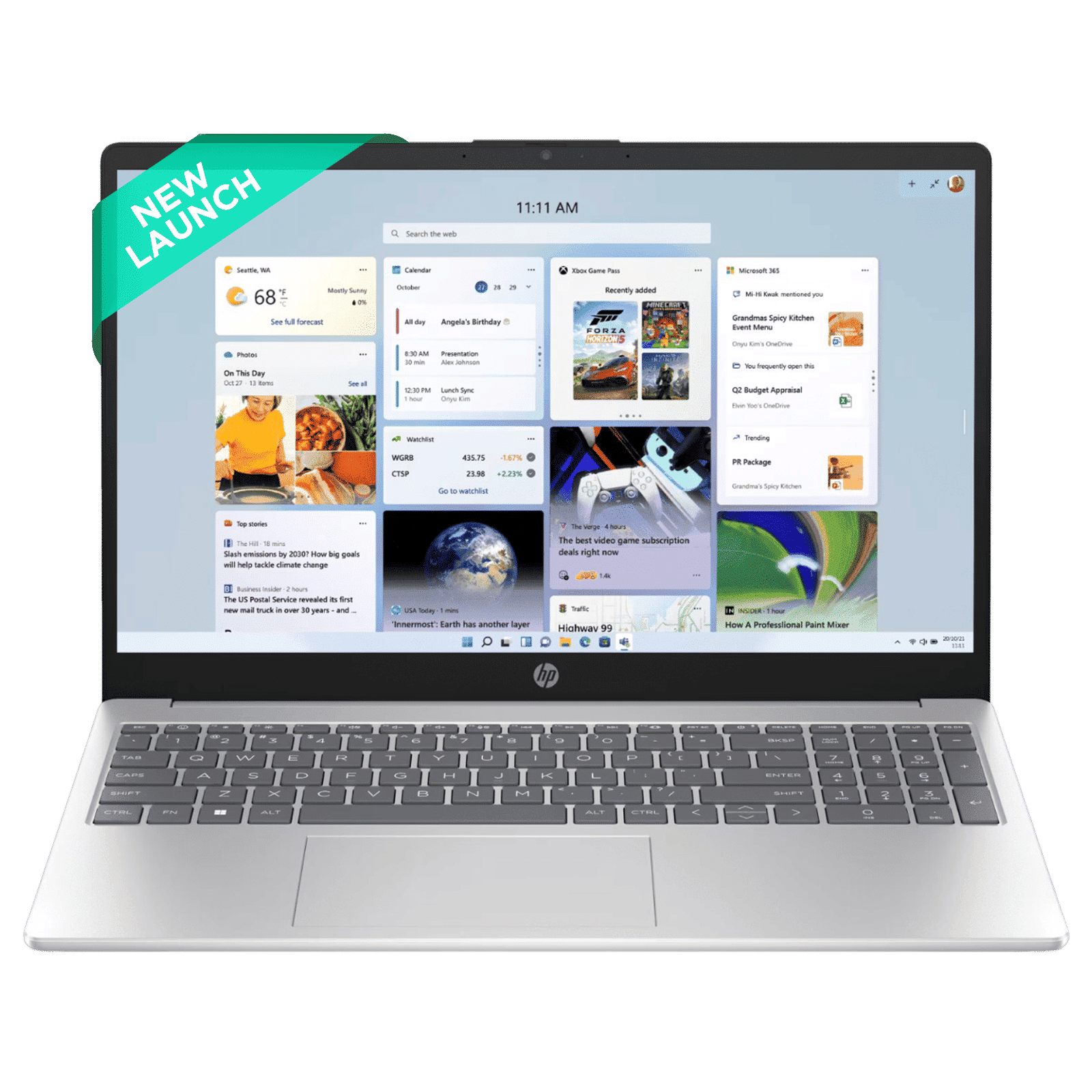 HP 15-fc0704AU AMD Ryzen 5 Thin & Light Laptop (8GB, 512GB SSD, Windows 11 Home, 15.6 inch Full HD Display, Natural Silver, 1.59 KG)_1