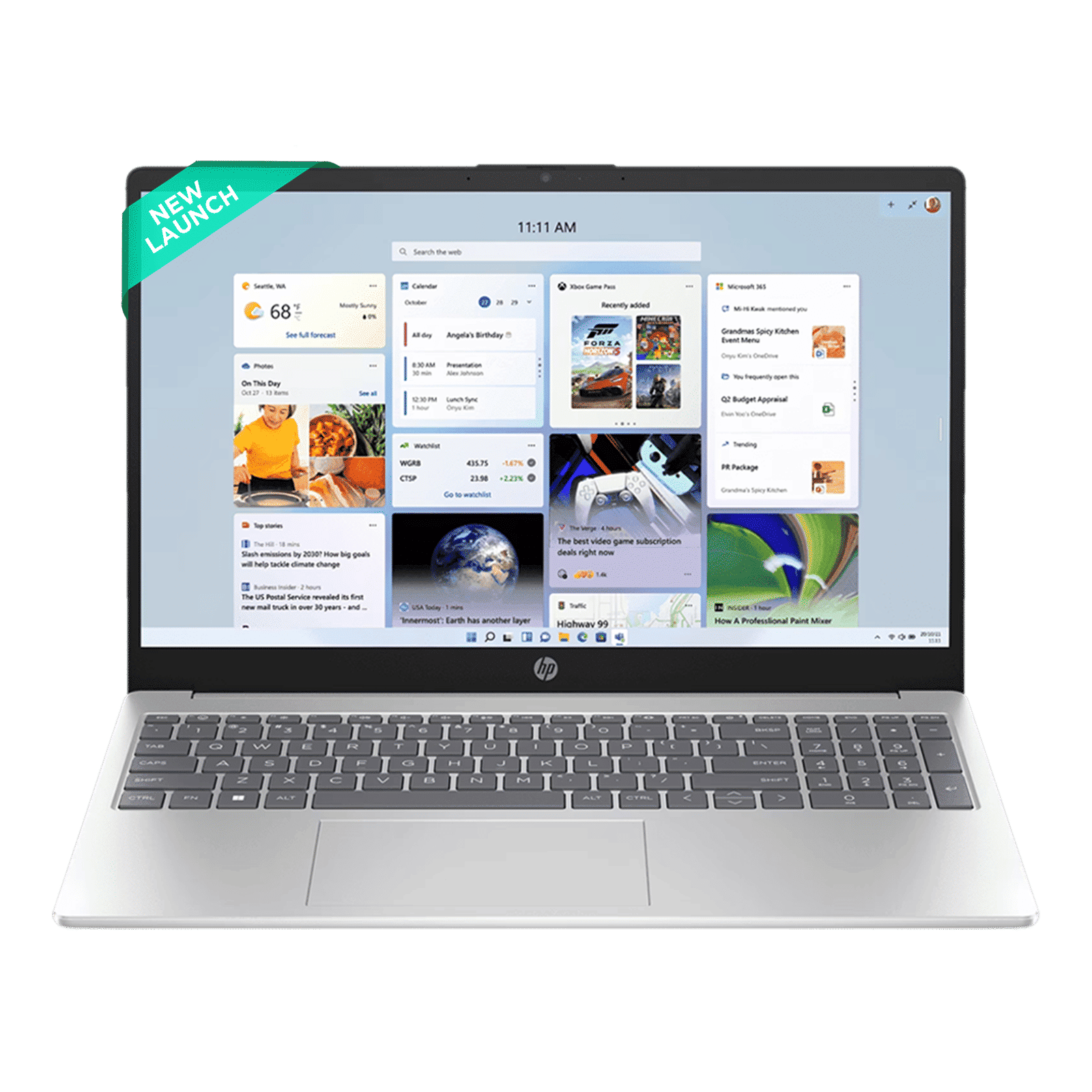 HP 15-fc0499AU AMD Ryzen 3 Laptop (8GB, 512GB SSD, Windows 11 Home, 15.6 inch Full HD IPS Display, MS Office, Natural Silver, 1.59 KG)_1