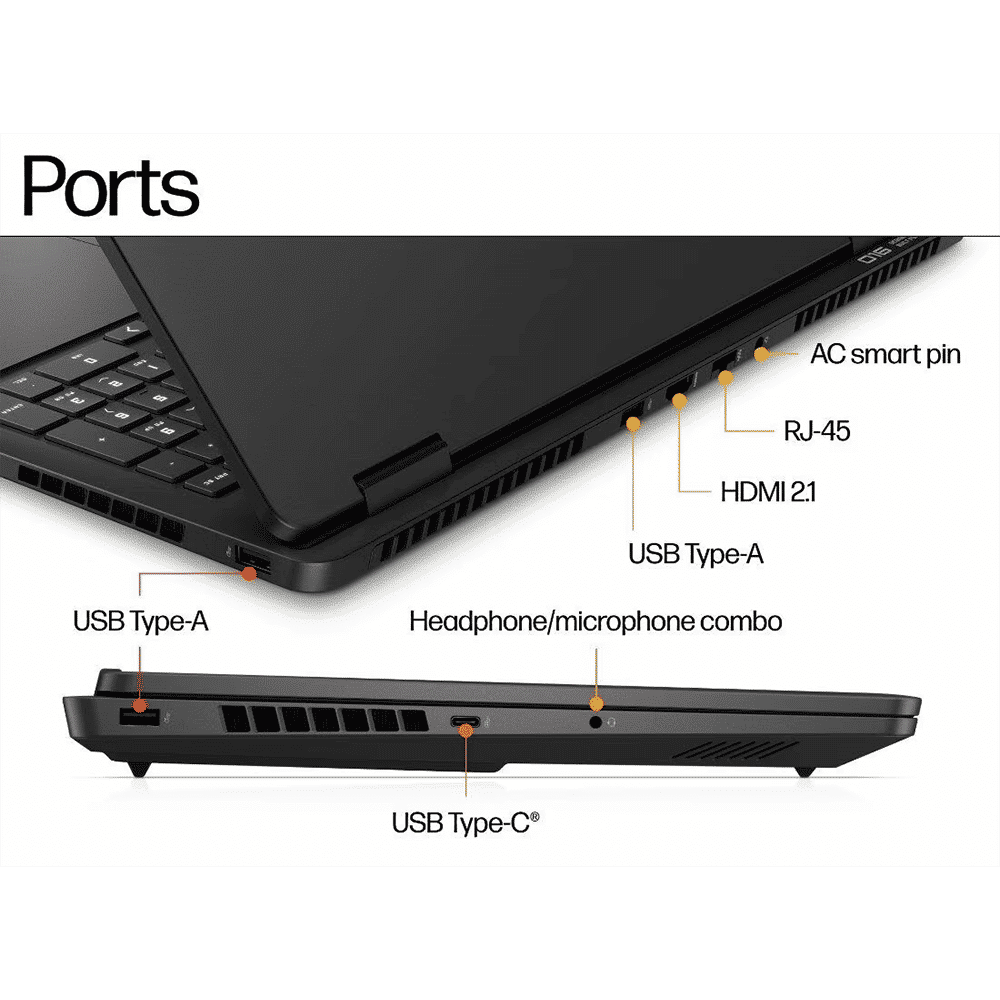 HP OMEN 16-ap0181AX AMD Ryzen 9 8940HX Gaming Laptop (24GB, 1TB SSD, Windows 11 Home, 8GB Graphics, 16 inch 165 Hz 2K IPS Display, NVIDIA GeForce RTX 5060, MS Office 2024, Shadow Black, 2.45 KG)_6