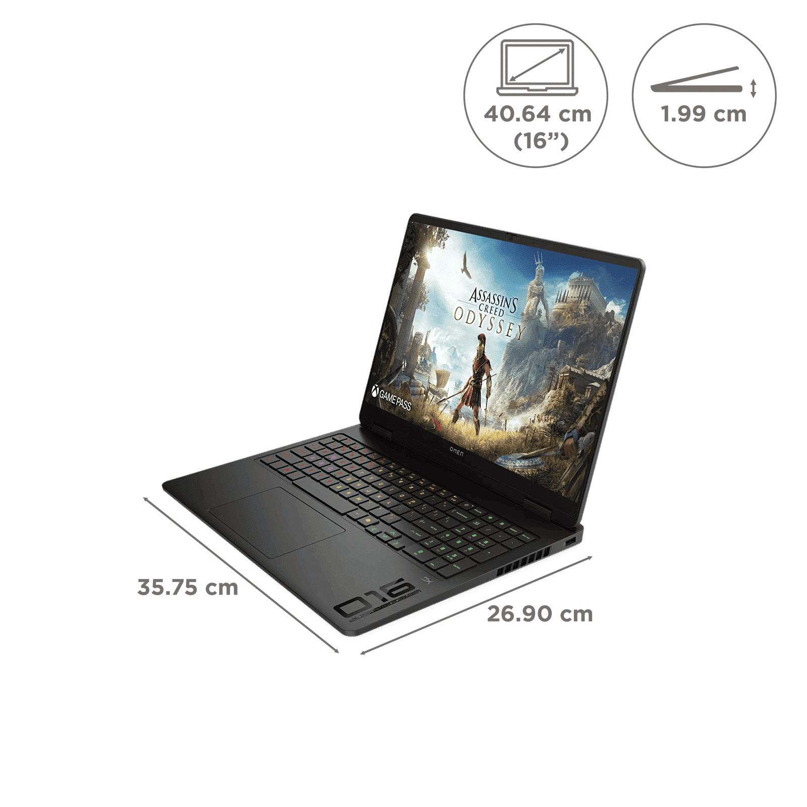 HP OMEN 16-an0012TX Intel Core Ultra 9 Gaming Laptop (32GB, 1TB SSD, Windows 11 Home, 8GB Graphics, 16 inch 165 Hz 2K IPS Display, NVIDIA GeForce RTX 5070, MS Office Home 2024, Shadow Black, 2.42 KG)_2