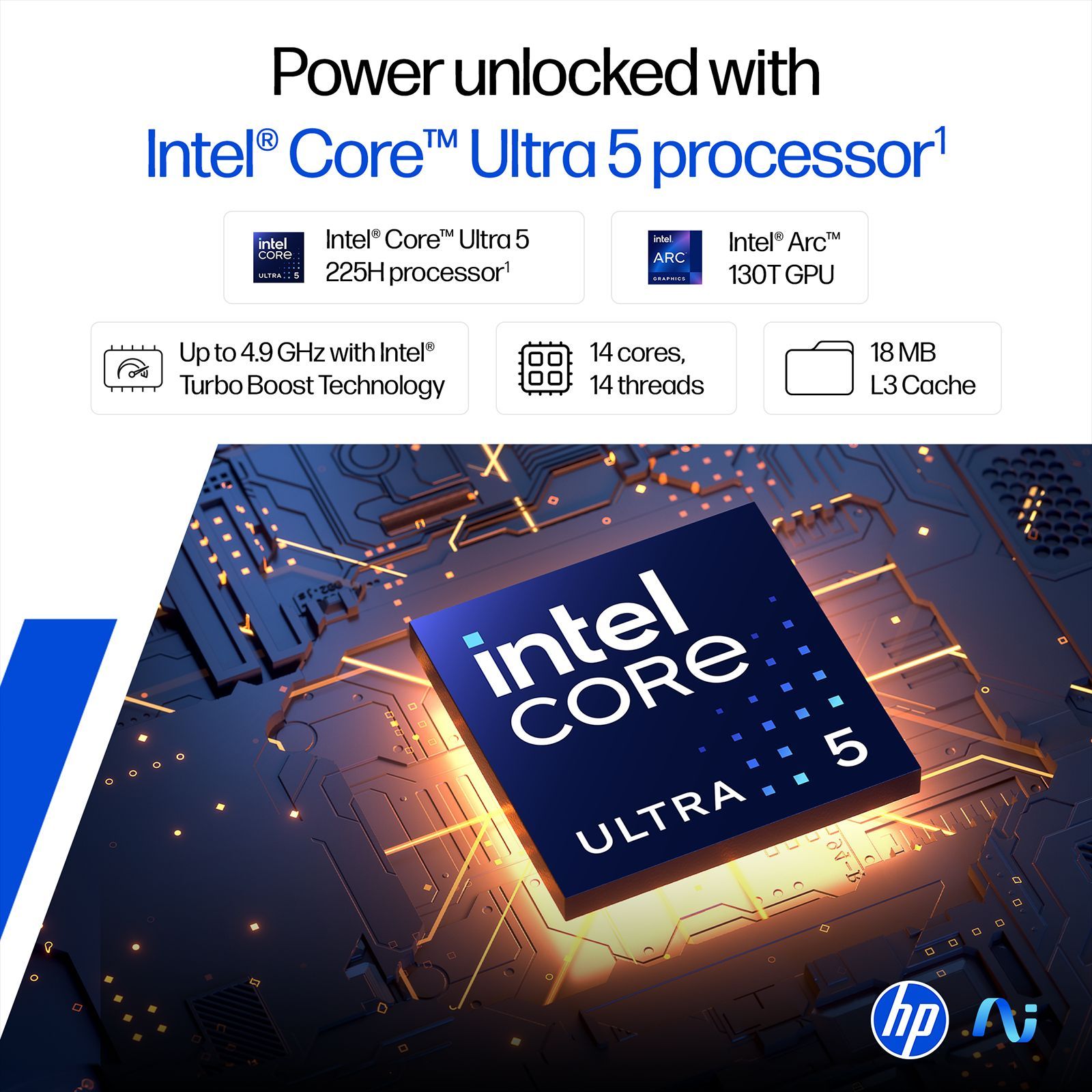 HP OmniBook 7 Intel Core Ultra 5 Laptop (16GB, 512GB SSD, Windows 11, 14 inch 2K OLED Display, MS Office 2024, Meteor Silver, 1.41 KG)_2