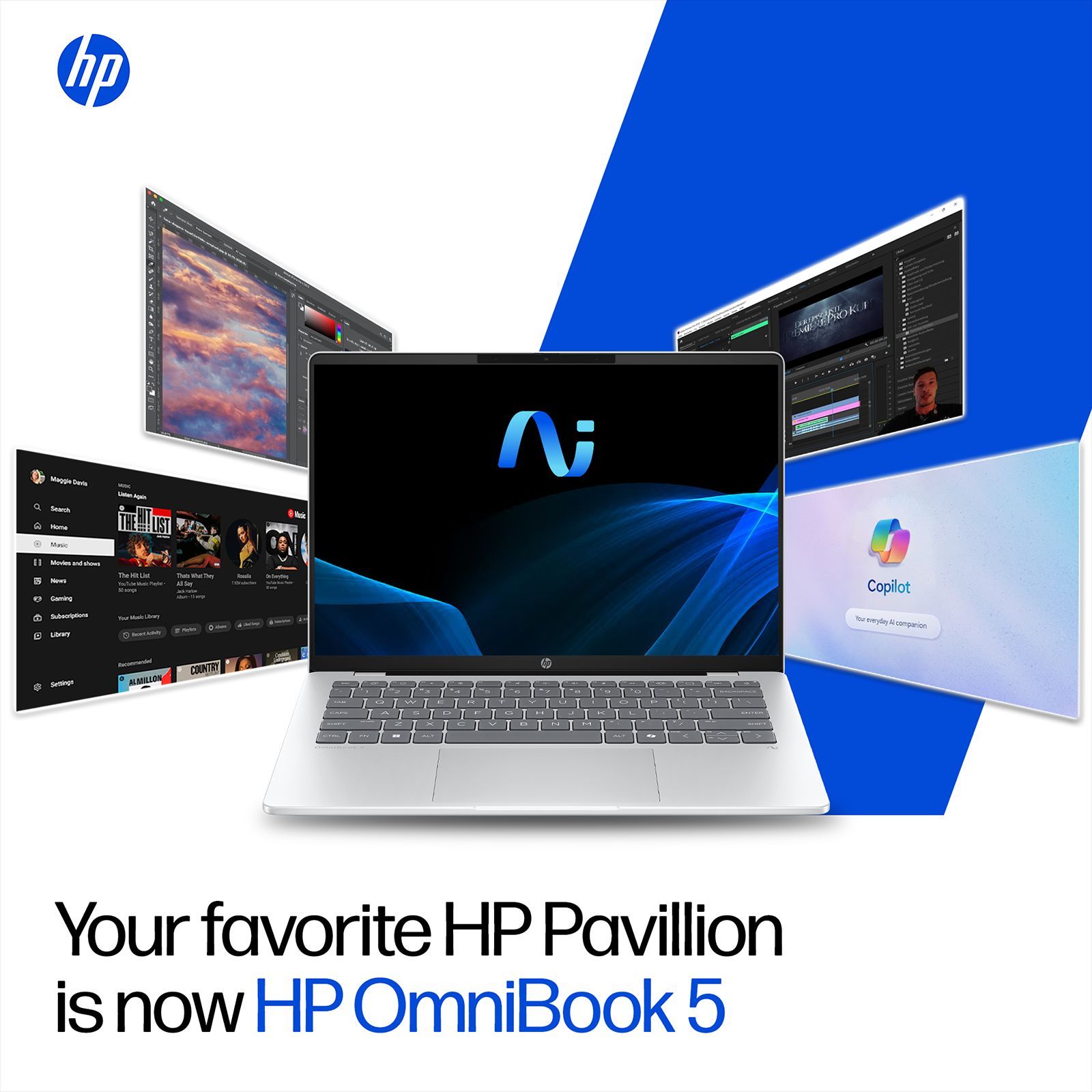 HP OmniBook 5 Qualcomm Snapdragon X Thin & Light Laptop (16GB, 1TB SSD, Windows 11 Home, 16 inch 2K OLED Display, MS Office 2024, Glacier Silver, 1.59 KG)_7