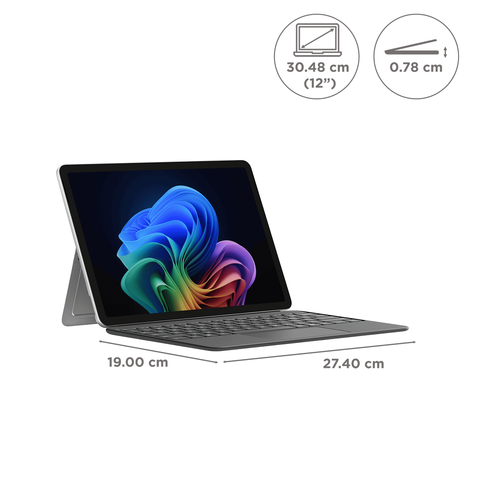 Microsoft Surface Pro Qualcomm Snapdragon X Plus Touchscreen 2-in-1 Laptop (16GB, 256GB SSD, Windows 11 Home, 12 inch PixelSense LCD Display, Platinum, 0.68 KG)_2