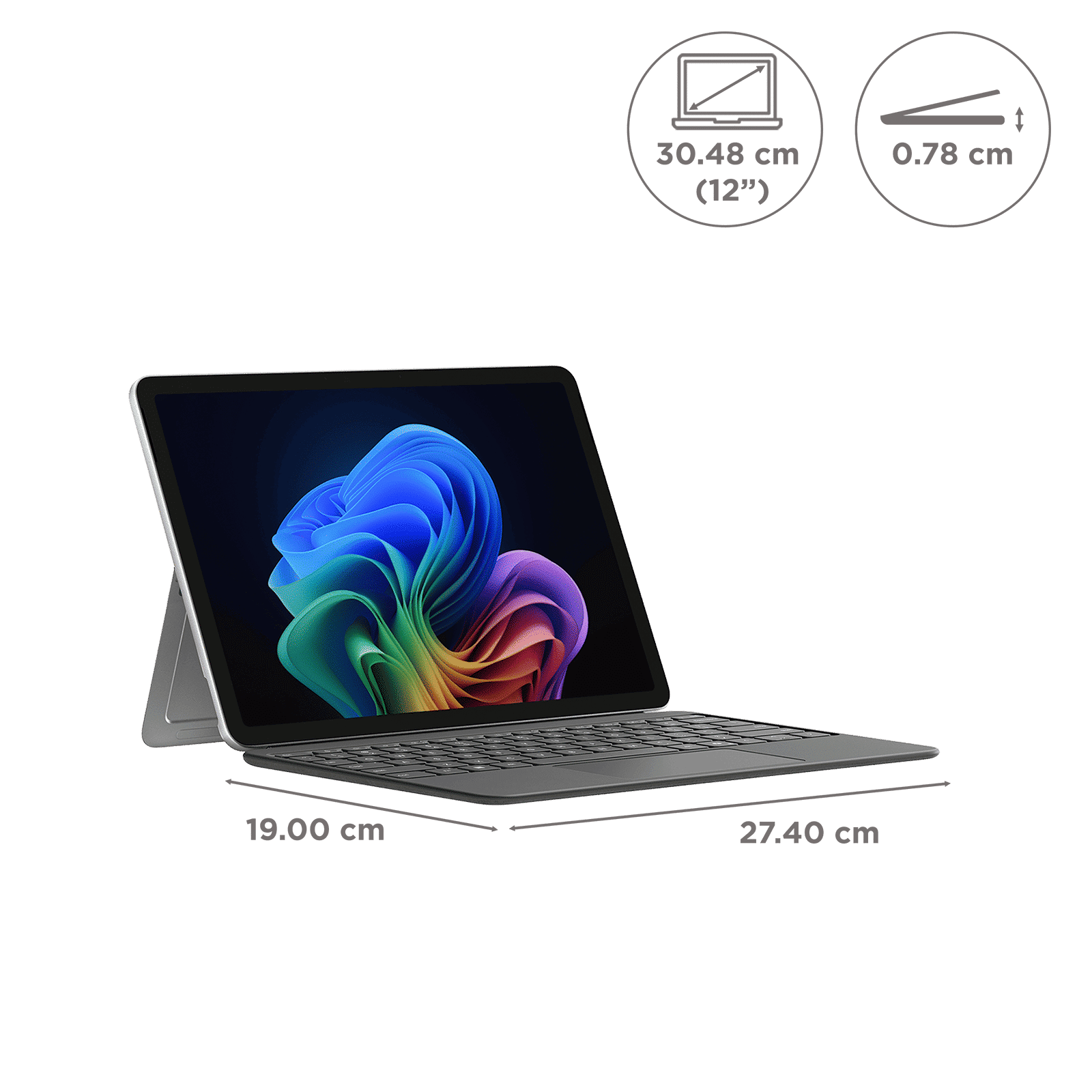 Microsoft Surface Pro Qualcomm Snapdragon X Plus Touchscreen 2-in-1 Laptop (16GB, 512GB SSD, Windows 11 Home, 12 inch PixelSense LCD Display, Platinum, 0.68 KG)_2