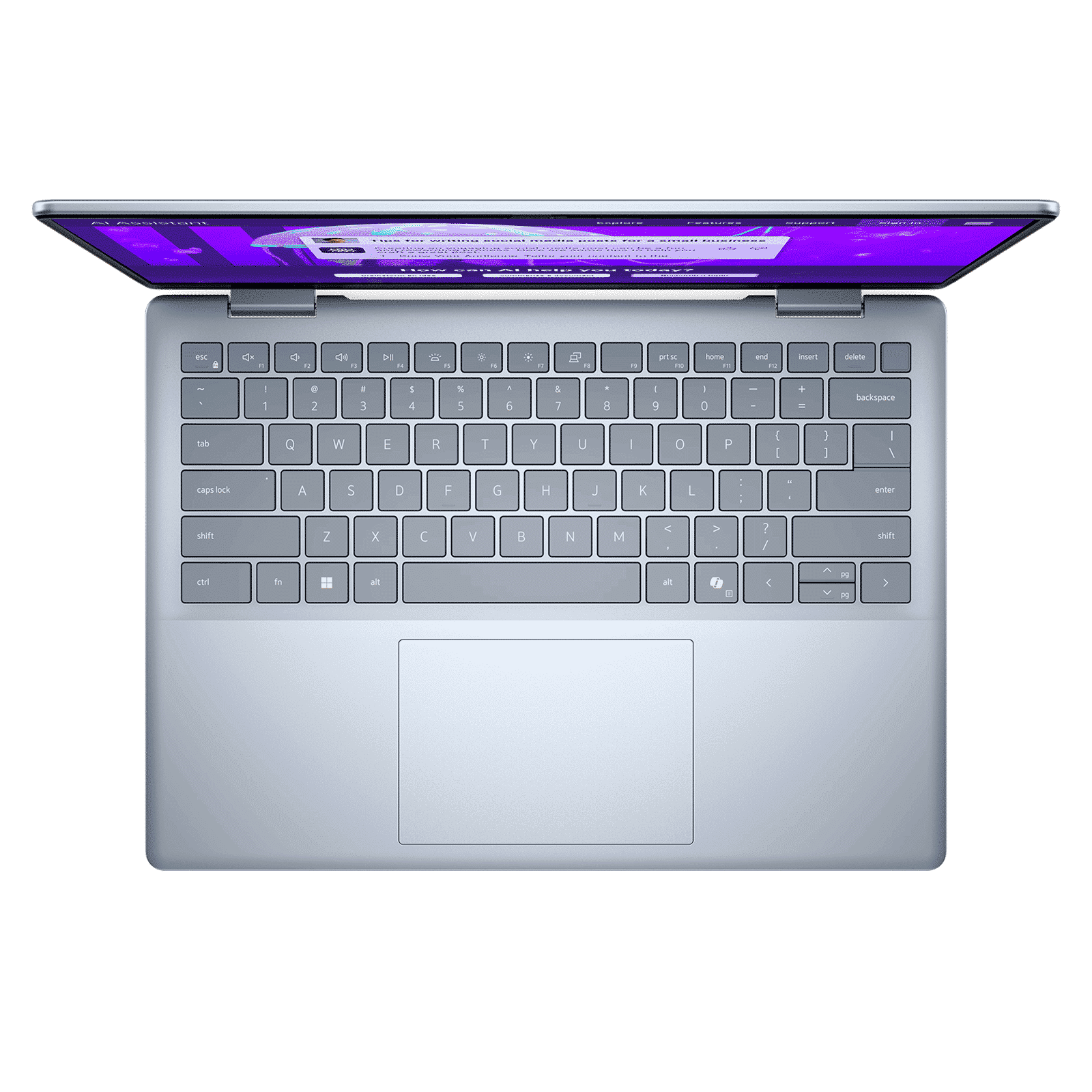 Dell 14 Plus Intel Core Ultra 5 Laptop (16GB, 512GB SSD, Windows 11 Home, 14 inch WVA IPS Display, MS Office 2024, Ice Blue, 1.53 KG)_8