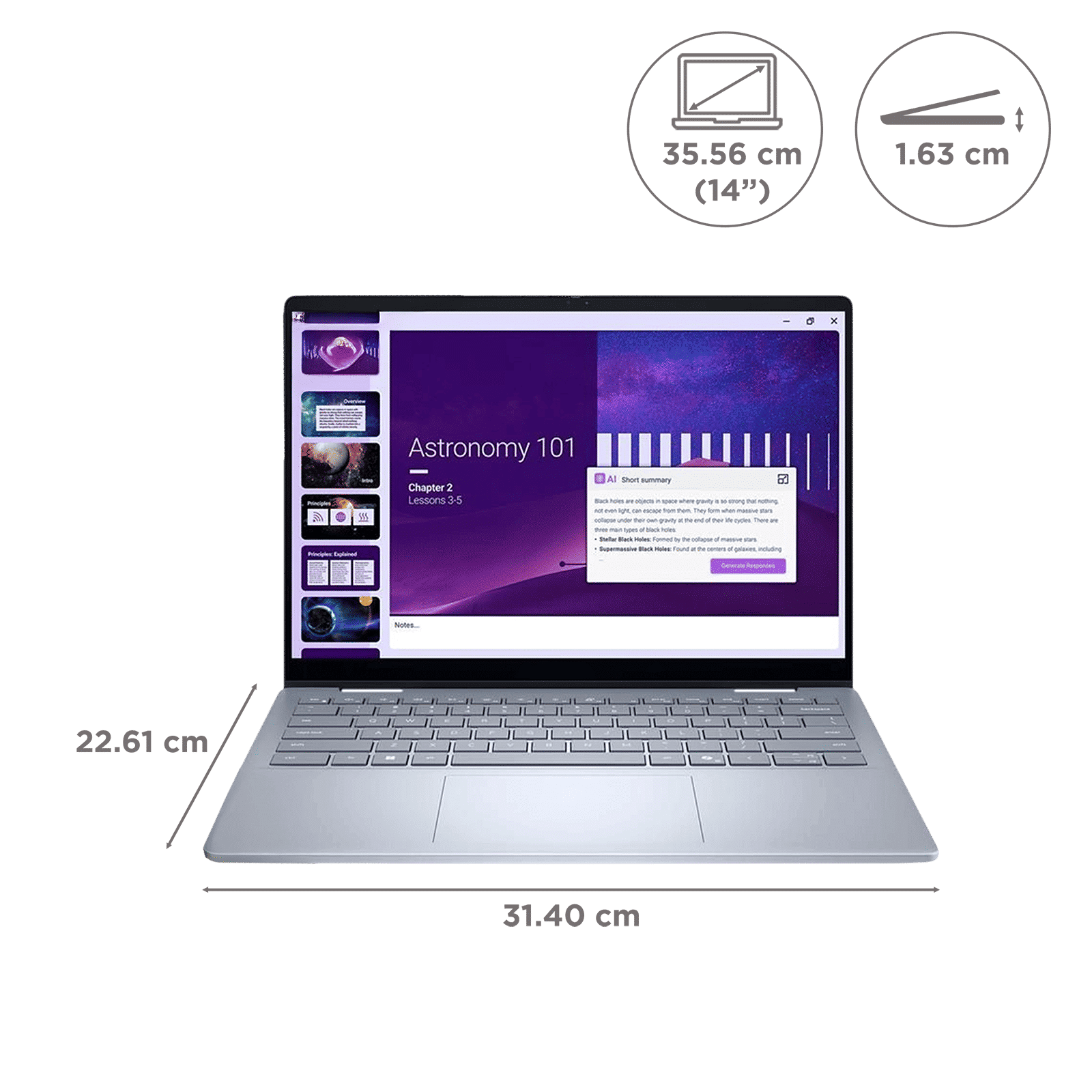 Dell 14 Plus Intel Core Ultra 7 Touchscreen 2-in-1 Laptop (16GB, 512GB SSD, Windows 11 Home, 14 inch Full HD Plus WVA Display, MS Office 2024, Ice Blue, 1.61 KG)_2