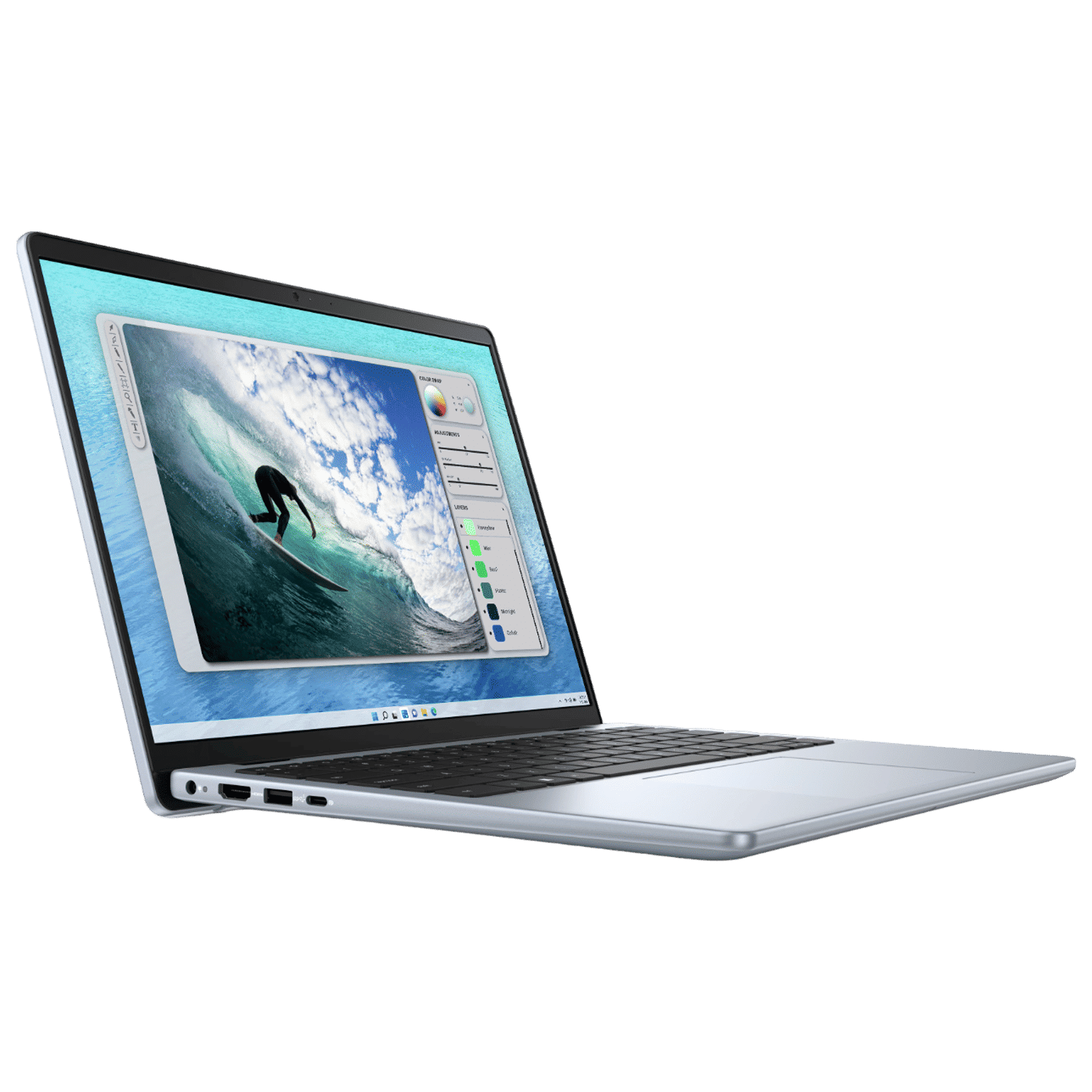 Dell DC 14250 Intel Core 5 Laptop (16GB, 512GB SSD, Windows 11, 14 inch Full HD Plus Display, MS Office 2024, Ice Blue, 1.53 KG)_9