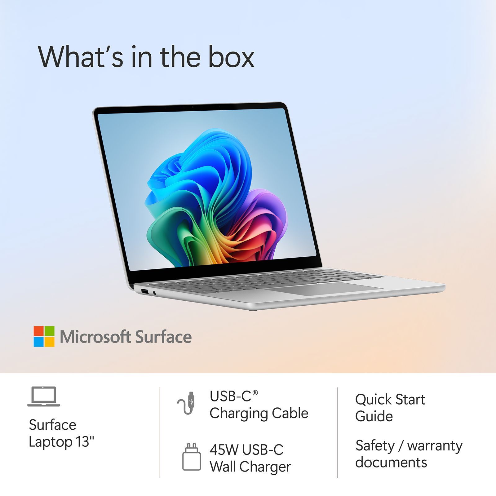 Microsoft Surface Qualcomm Snapdragon X Plus Touchscreen Ultra Thin Laptop (16GB, 256GB SSD, Windows 11 Home, 13 inch PixelSense LCD Display, Platinum, 1.22 KG)_9