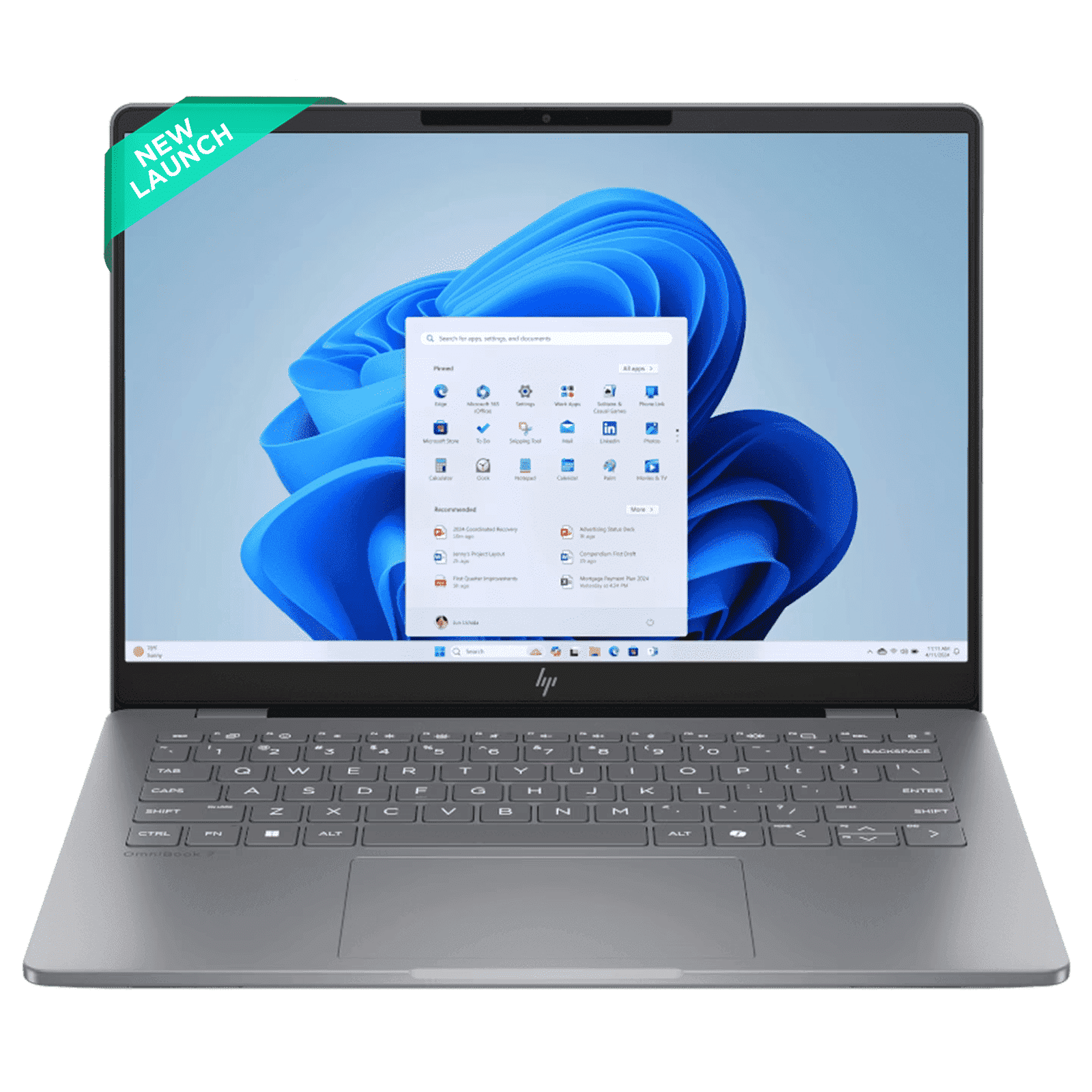 HP OmniBook 7 14-fr0789TU Intel Core Ultra 5 AI Laptop (16GB, 1TB SSD, Windows 11 Home, 14 inch 3K OLED Display, MS Office 2024, Meteor Silver Aluminum, 1.41 KG)_1