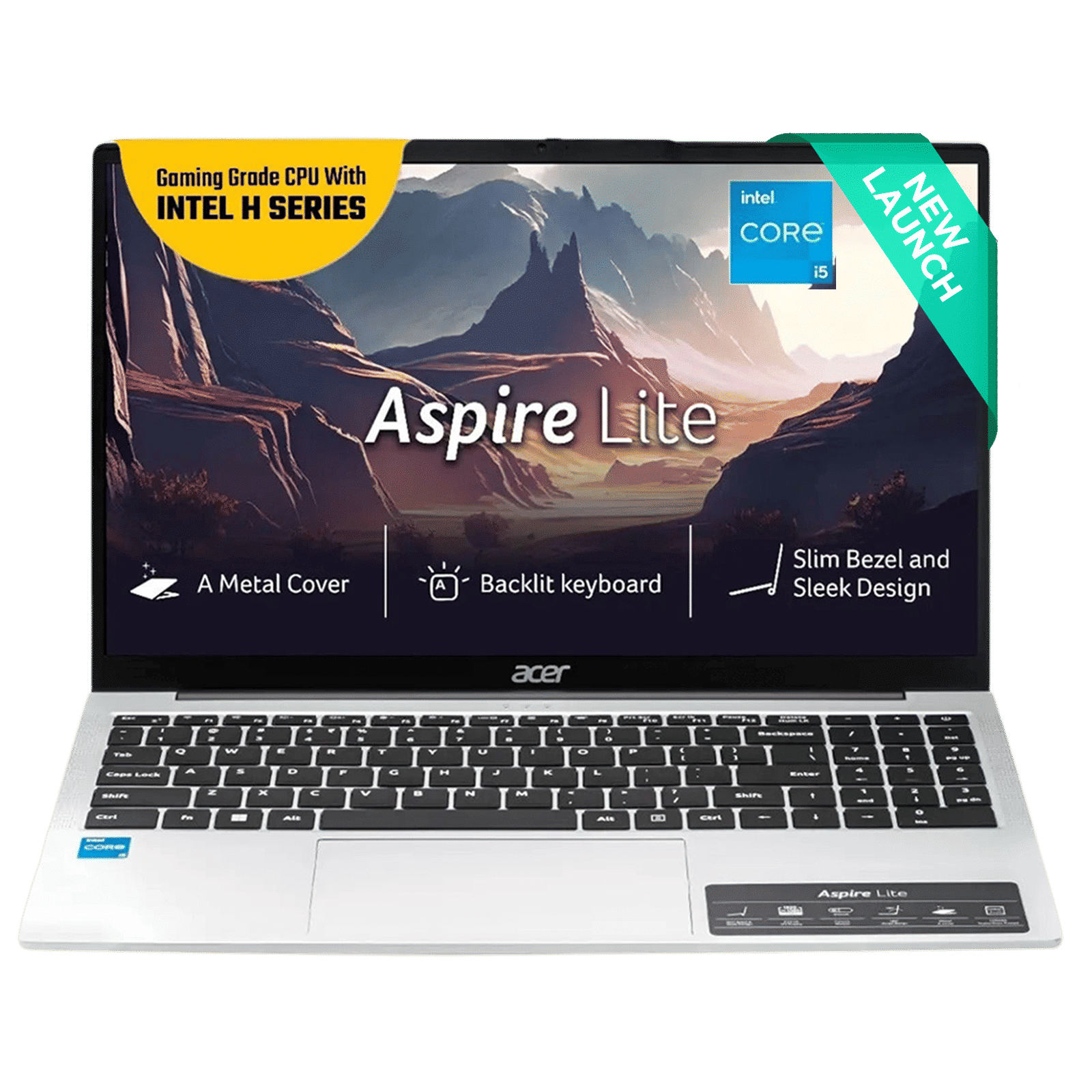 acer Aspire Lite Intel Core i5 13th Gen Thin & Light Laptop (16GB, 512GB SSD, Windows 11 Home, 15.6 inch Full HD IPS Display, MS Office, Pure Silver, 1.70 KG)_1