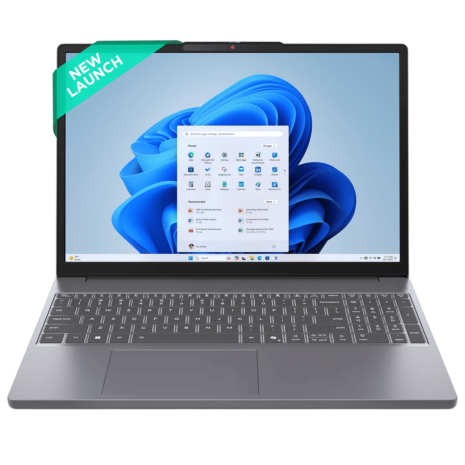 Lenovo IdeaPad Slim 3 15IRH10 Intel Core i5 13th Gen Laptop (16GB, 512GB SSD, Windows 11 Home, 15.3 inch WUXGA IPS Display, MS Office Home 2024, Luna Grey, 1.59 KG)_2