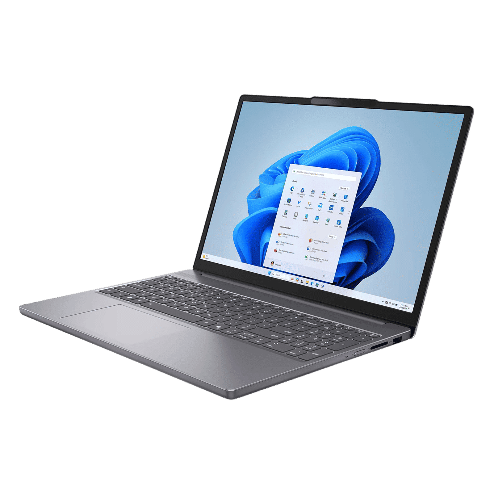 Lenovo IdeaPad Slim 3 15IRH10 Intel Core i5 13th Gen Laptop (16GB, 512GB SSD, Windows 11 Home, 15.3 inch WUXGA IPS Display, MS Office Home 2024, Luna Grey, 1.59 KG)_2