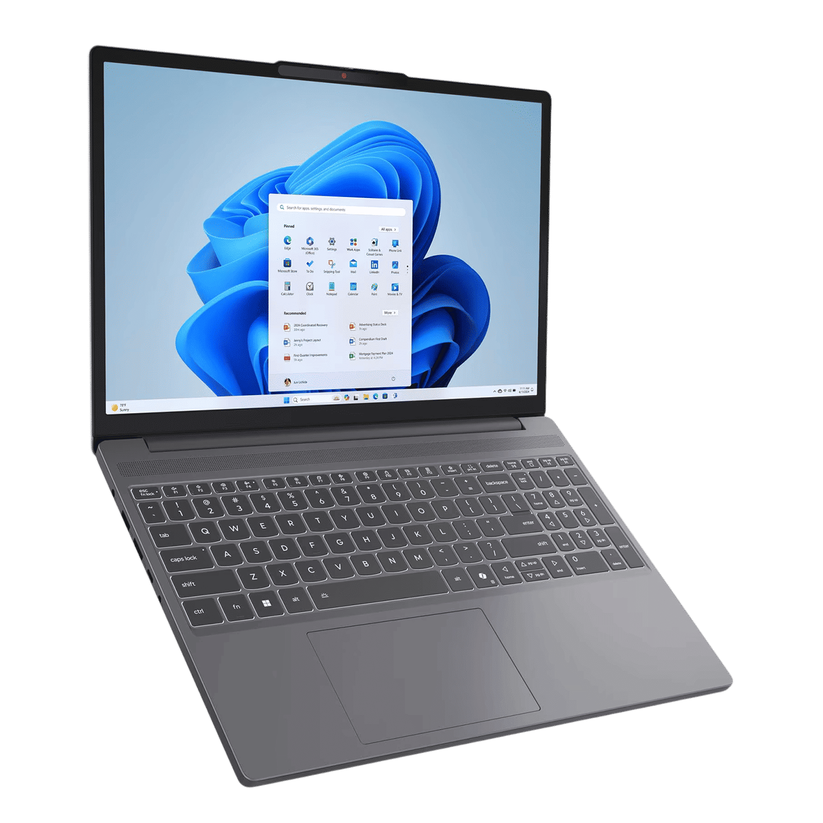 Lenovo IdeaPad Slim 3 15IRH10 Intel Core i5 13th Gen Laptop (16GB, 512GB SSD, Windows 11 Home, 15.3 inch WUXGA IPS Display, MS Office Home 2024, Luna Grey, 1.59 KG)_3