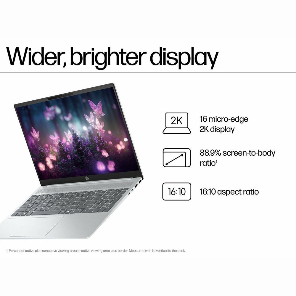 HP OmniBook 5 16-ba1008TU Intel Core i5 13th Gen Laptop (16GB, 512GB SSD, Windows 11 Home, 16 inch 2K IPS Display, MS Office 2024, Glacier Silver Aluminum, 1.77 KG)_12