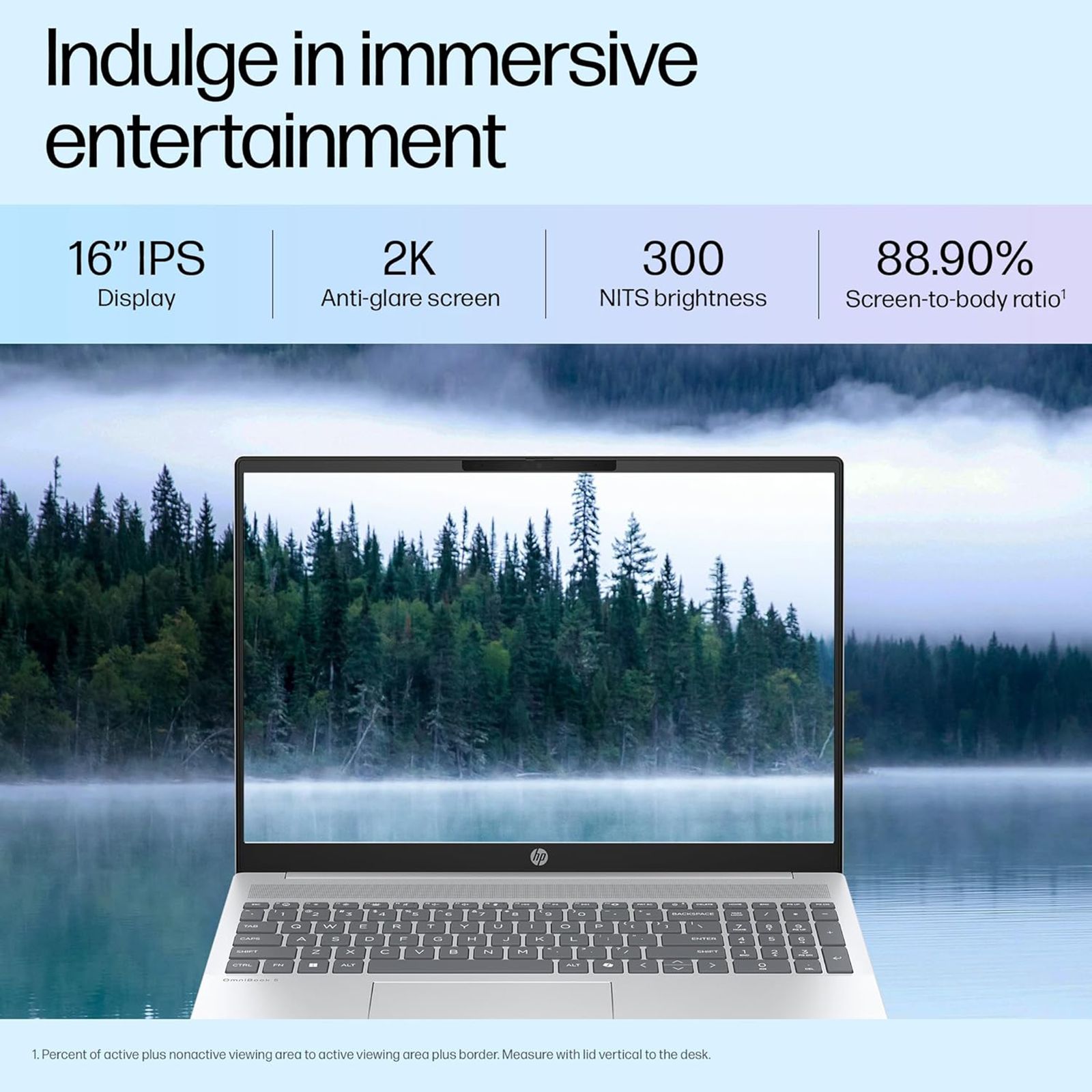 HP OmniBook 5 16-ba1008TU Intel Core i5 13th Gen Laptop (16GB, 512GB SSD, Windows 11 Home, 16 inch 2K IPS Display, MS Office 2024, Glacier Silver Aluminum, 1.77 KG)_14