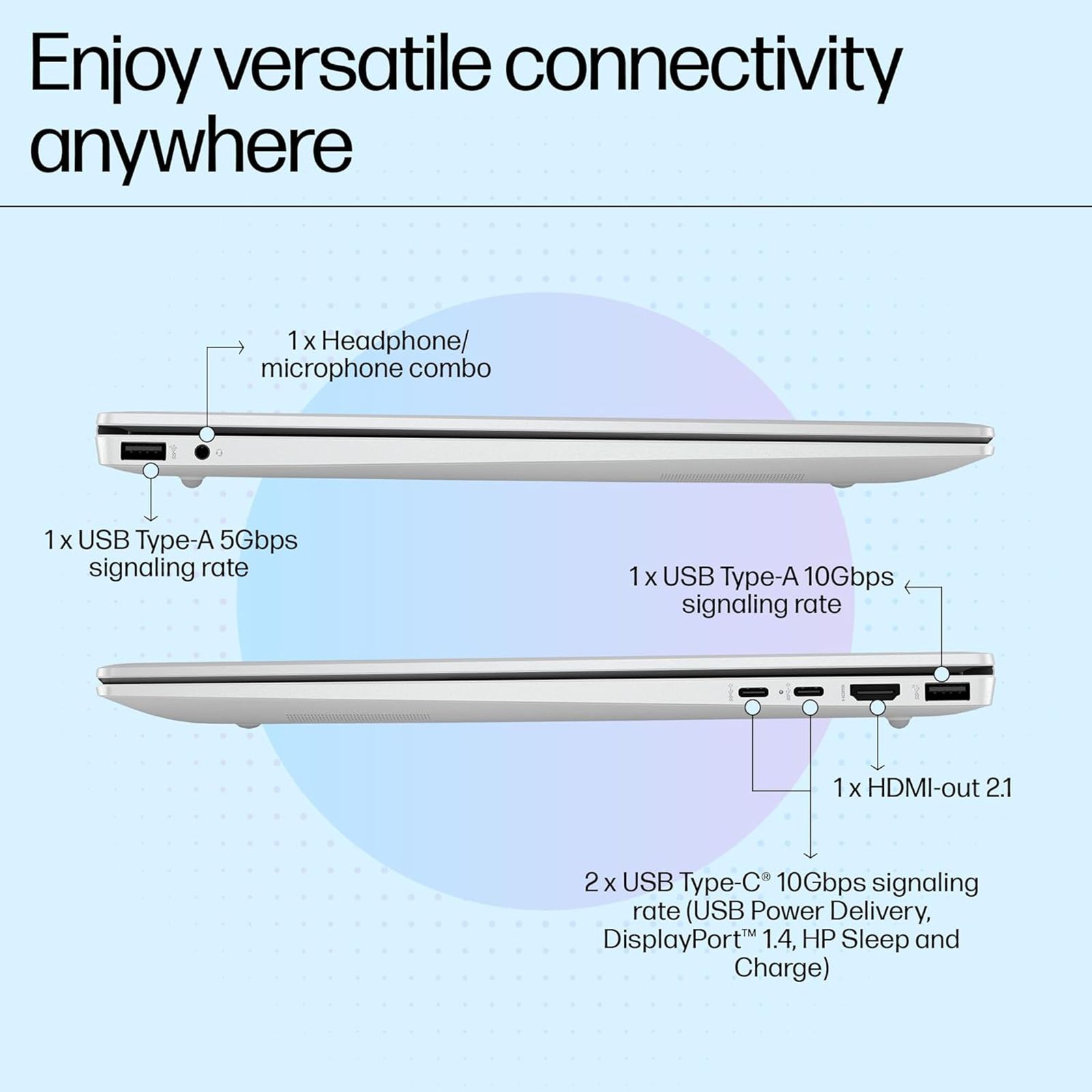 HP OmniBook 5 16-ba1008TU Intel Core i5 13th Gen Laptop (16GB, 512GB SSD, Windows 11 Home, 16 inch 2K IPS Display, MS Office 2024, Glacier Silver Aluminum, 1.77 KG)_19
