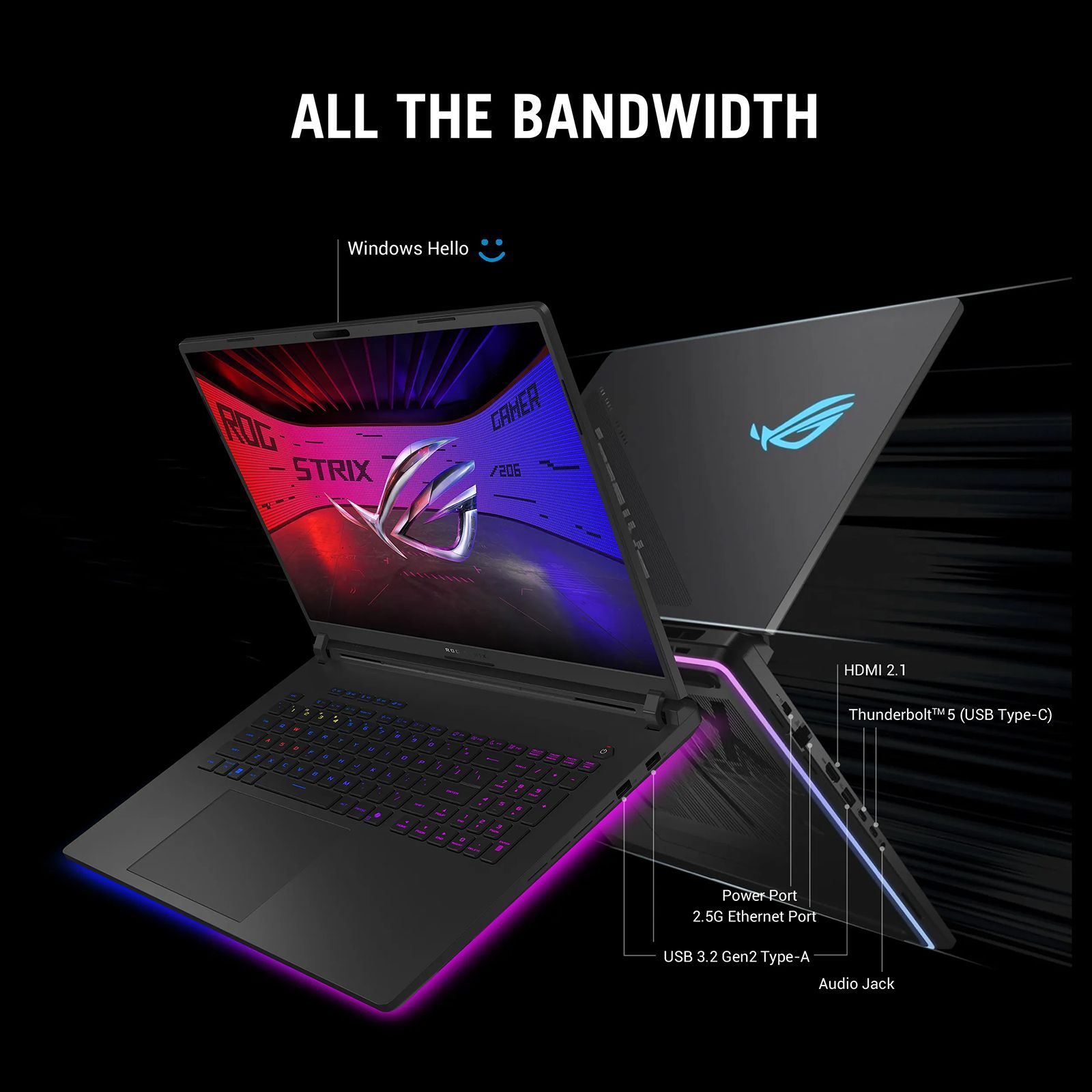 ASUS ROG Strix SCAR 18 G835LX-SA187WS Intel Core Ultra 9 275HX Gaming Laptop (64GB, 2TB SSD, Windows 11 Home, 24GB Graphics, 18 inch 240 Hz 2.5K WQXGA Display, NVIDIA GeForce RTX 5090, MS Office Home 2024, Off Black, 3.30 KG)_2
