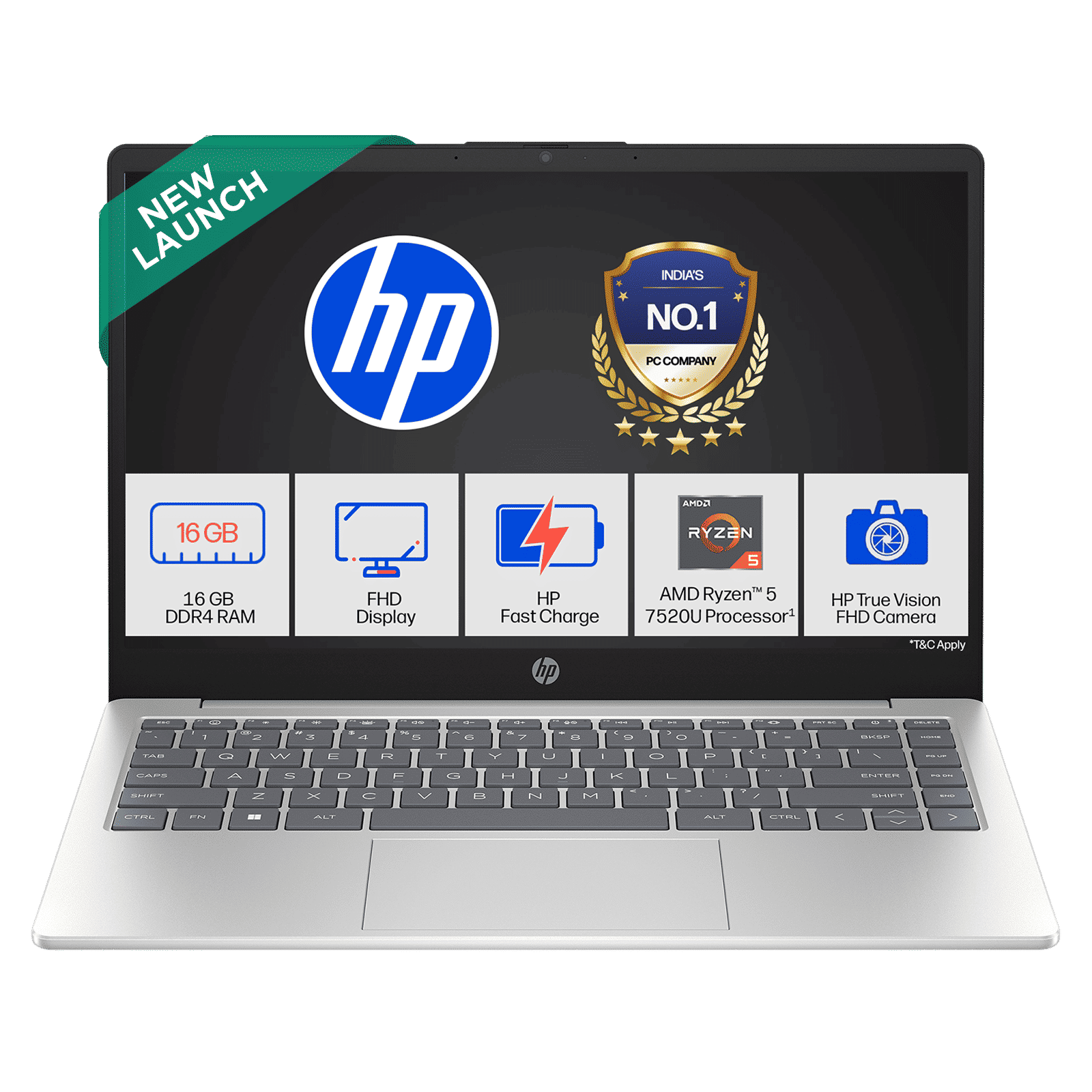 HP 14-em0108AU AMD Ryzen 5 Laptop (16GB, 512GB SSD, Windows 11 Home, 14 inch Full HD IPS Display, MS Office 2024, Natural Silver, 1.4 KG) HP 14-em0108AU AMD Ryzen 5 Laptop (16GB, 512GB SSD, Windows 11 Home, 14 inch Full HD IPS Display, MS Office 2024, Natural Silver, 1.4 KG)_1