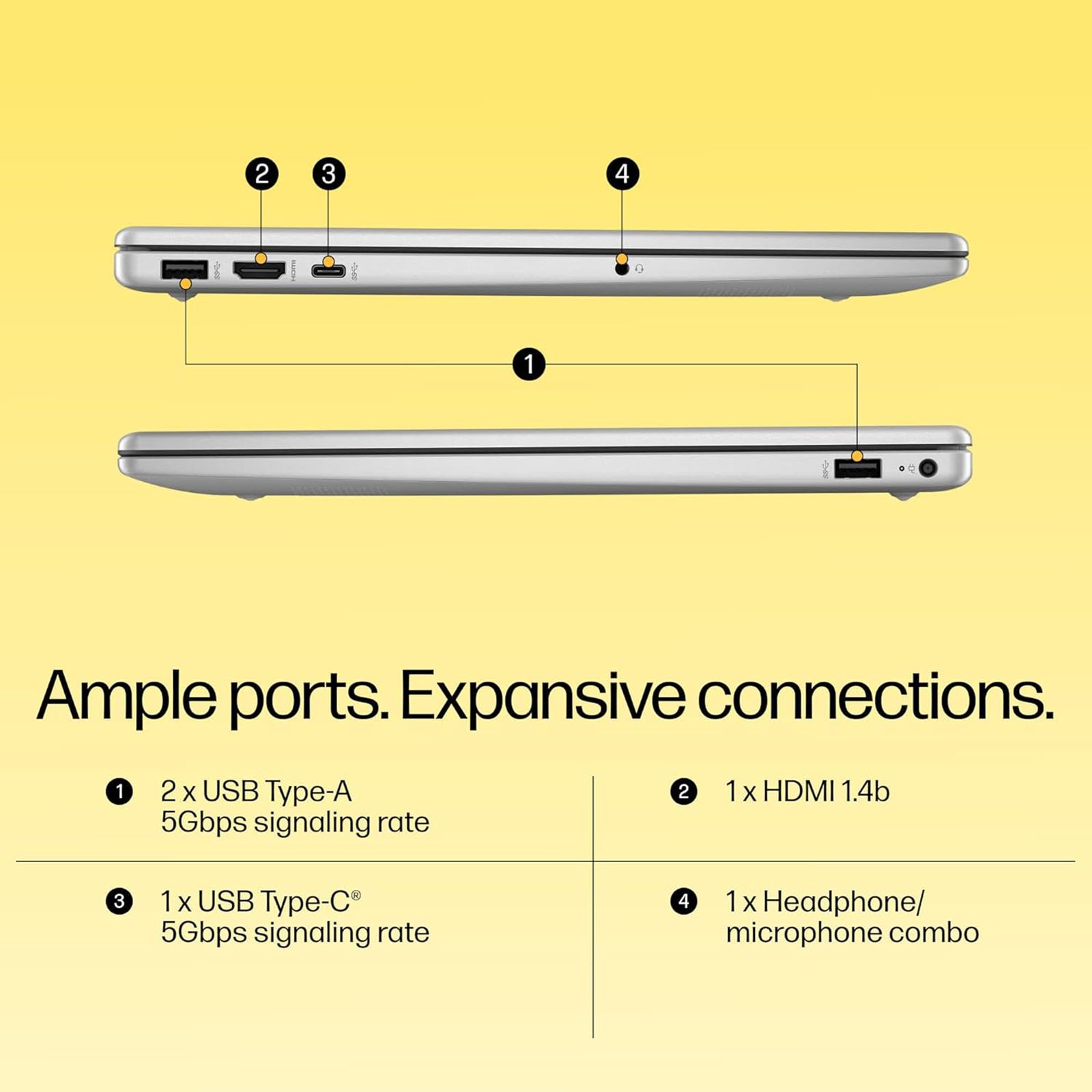 HP 15-fc0782AU AMD Ryzen 5 Laptop (16GB, 512GB SSD, Windows 11 Home, 15.6 inch Full HD IPS Display, Natural Silver, 1.59 KG)_6