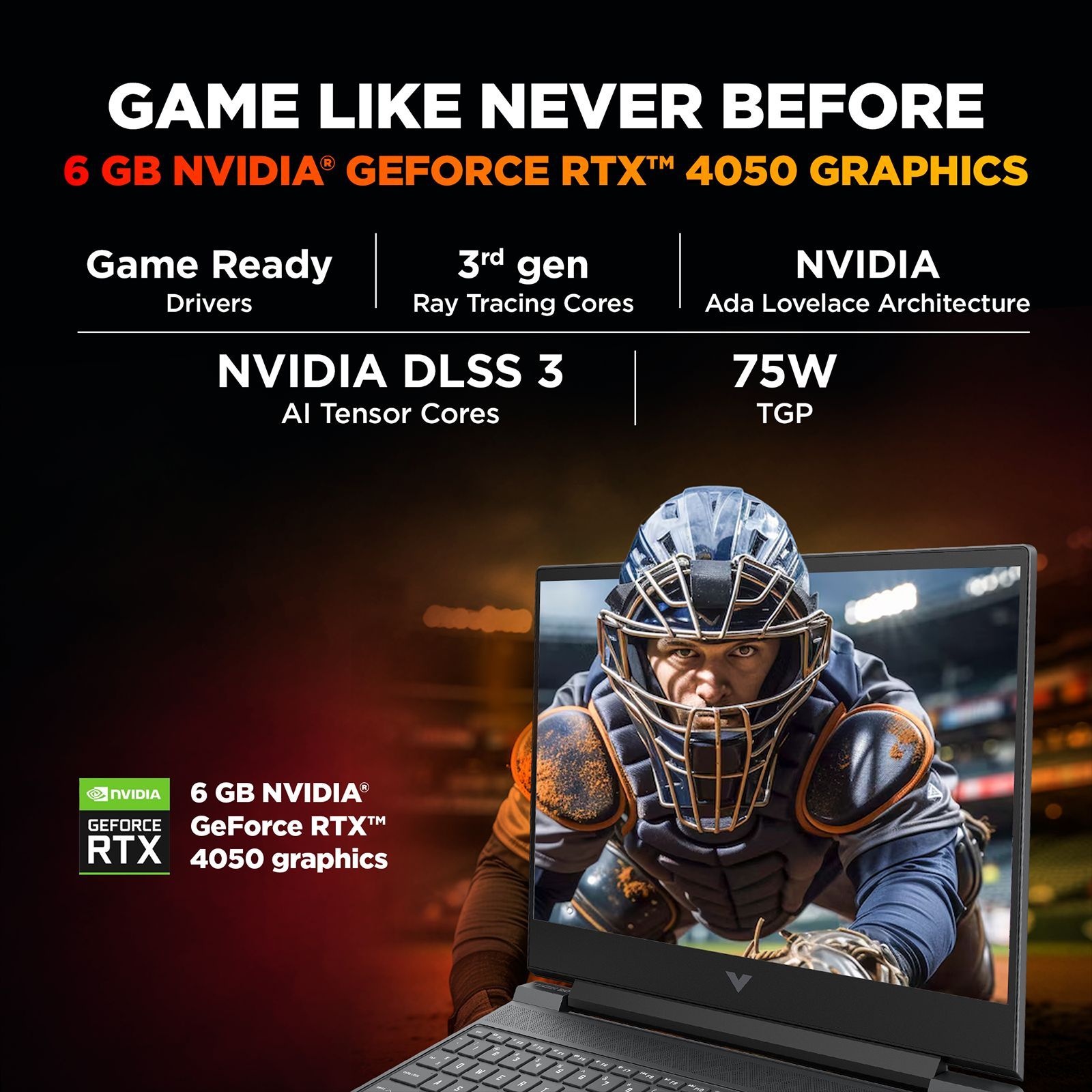 HP Victus 15-fa2532TX Intel Core i7 13th Gen Gaming Laptop (24GB, 512GB SSD, Windows 11 Home, 6GB Graphics, 15.6 inch 144 Hz Full HD IPS Display, NVIDIA GeForce RTX 4050, MS Office 2024, Mica Silver, 2.29 KG)_2