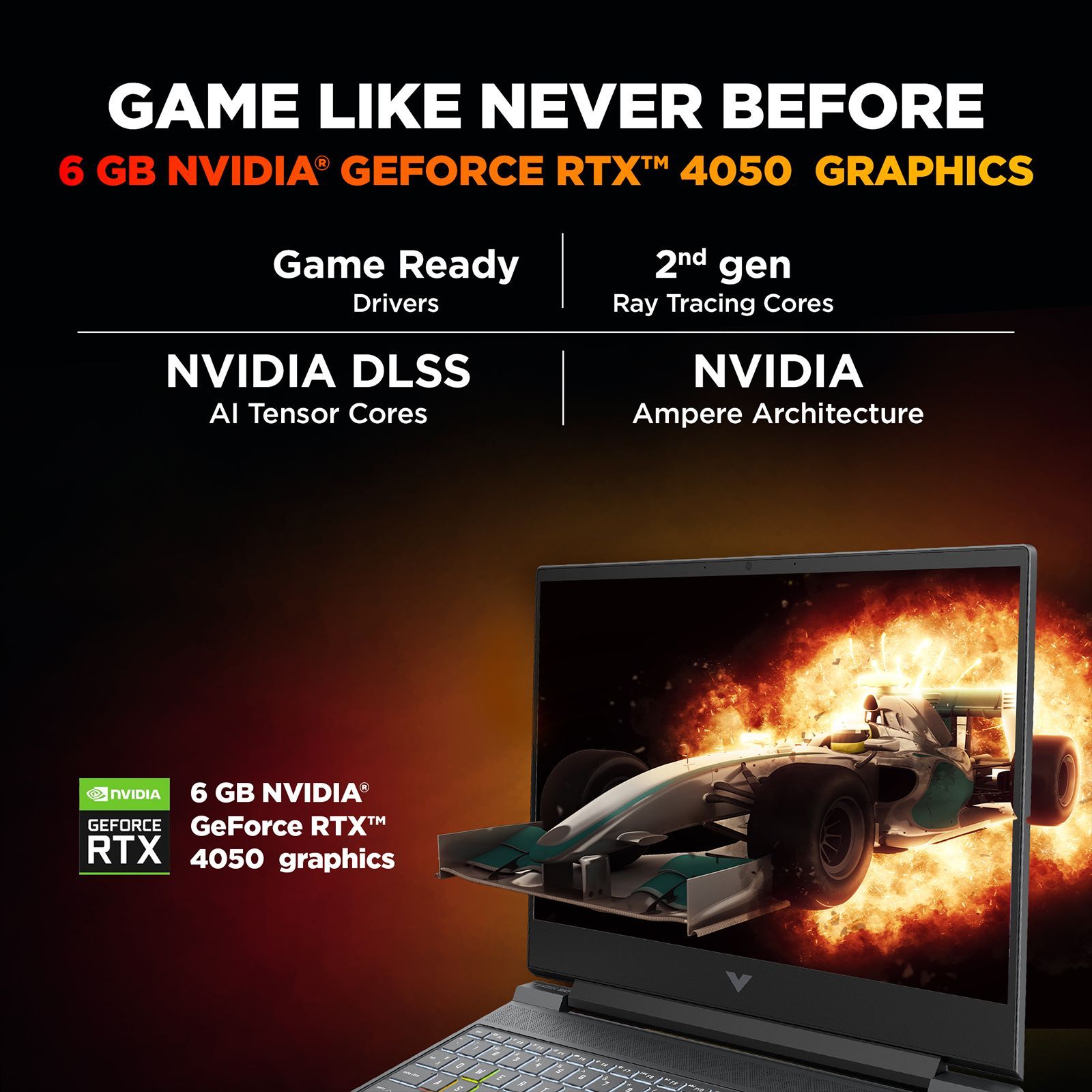 HP Victus 15-fa2539TX Intel Core i5 14th Gen Gaming Laptop (24GB, 512GB SSD, Windows 11, 6GB Graphics, 15.6 Inch 144 Hz Full HD IPS Display, NVIDIA GeForce RTX 4050, MS Office 2024, Mica Silver, 2.29 KG)_3