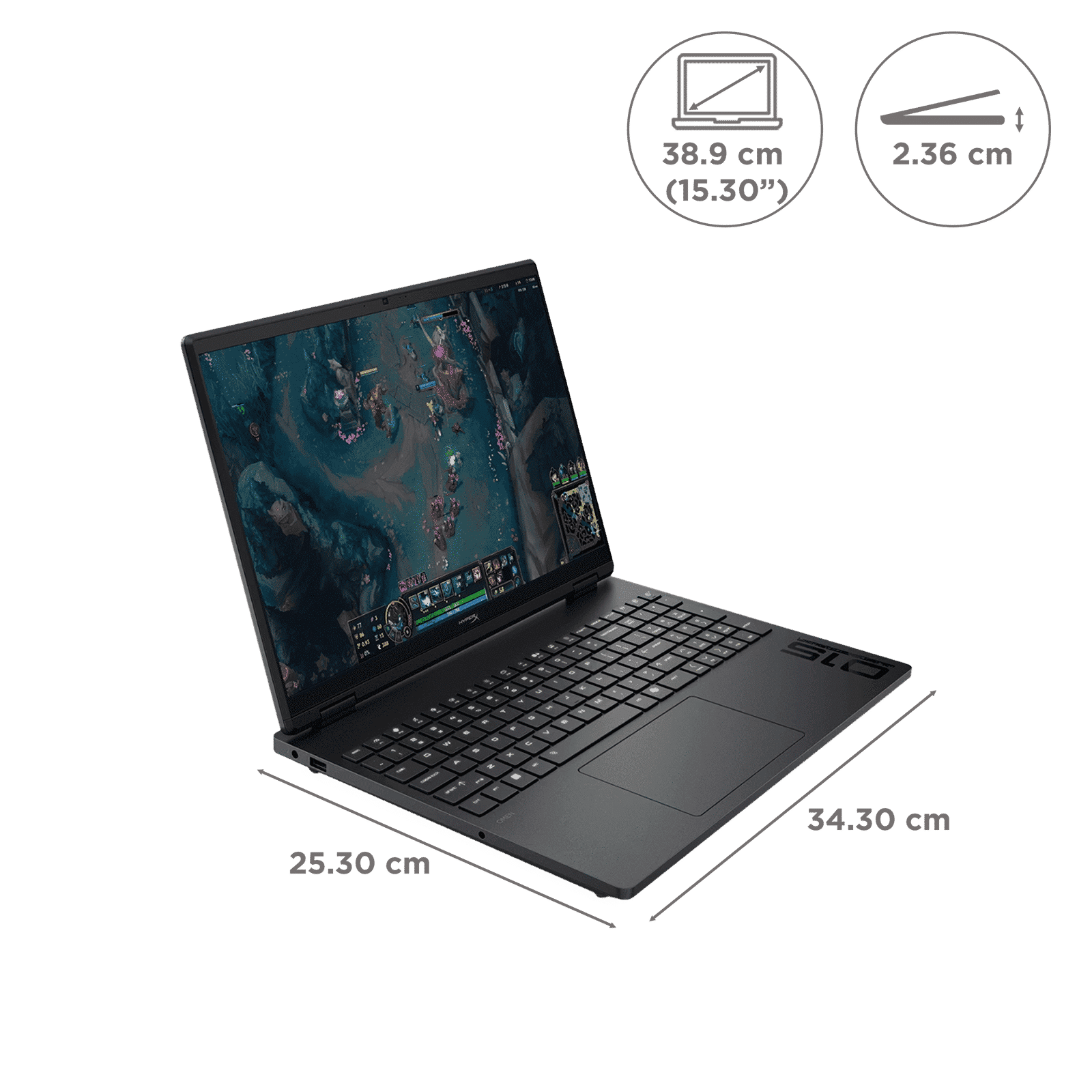 HP HyperX OMEN 15-ga0028TX Intel Core i7 14th Gen Gaming Laptop (24GB, 1TB SSD, Windows 11 Home, 8GB Graphics, 15.3 inch 180 Hz WQXGA IPS Display, NVIDIA GeForce RTX 5050, MS Office Home 2024, Shadow Black, 2.21 KG)_2