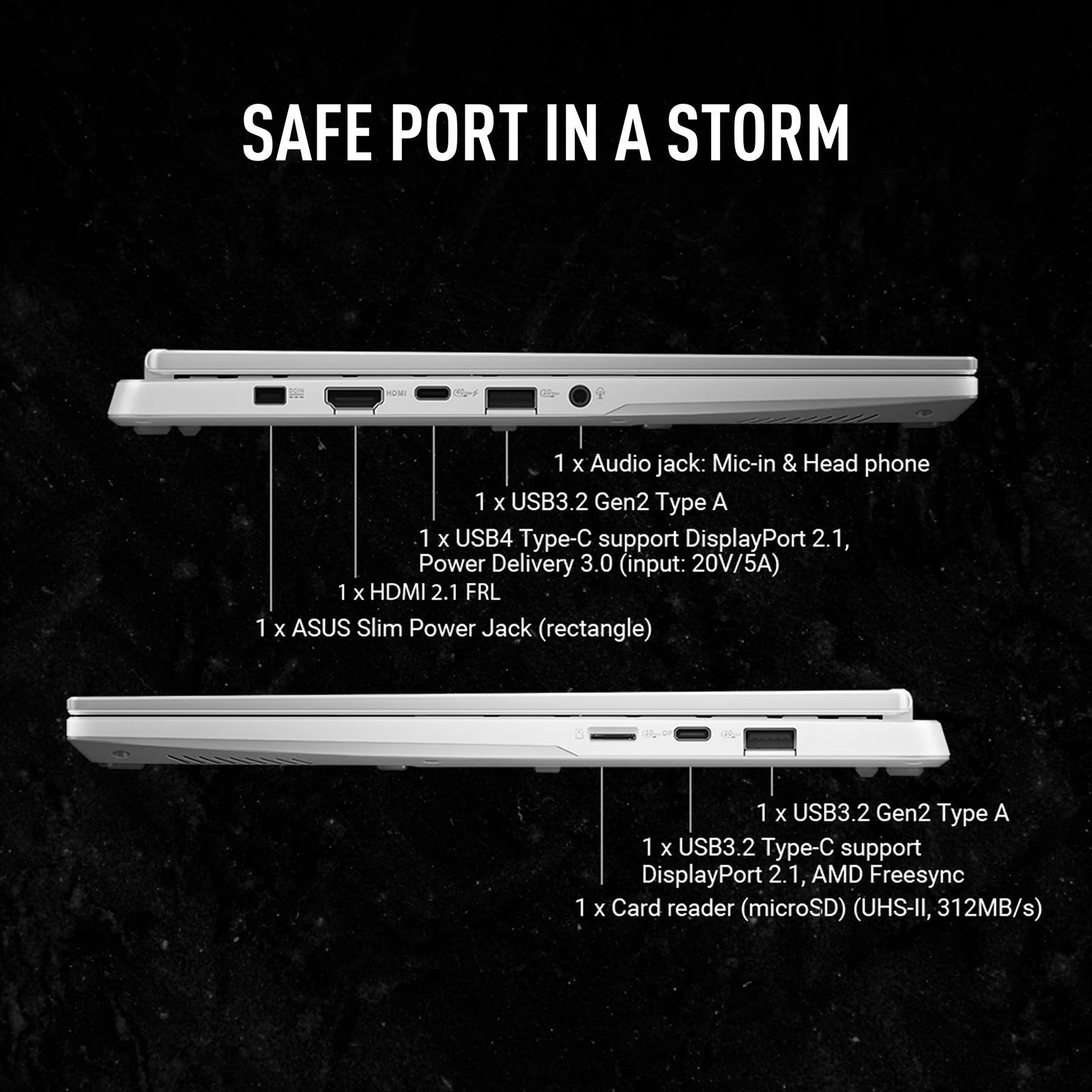 ASUS TUF A14 FA401EA-RG019WS AMD Ryzen AI Max Plus Gaming Laptop (32GB, 1TB SSD, Windows 11 Home, 14 inch 165 Hz 2.5K WQXGA Display, AMD Radeon, MS Office Home 2024, Moonlight White, 1.48 KG)_12