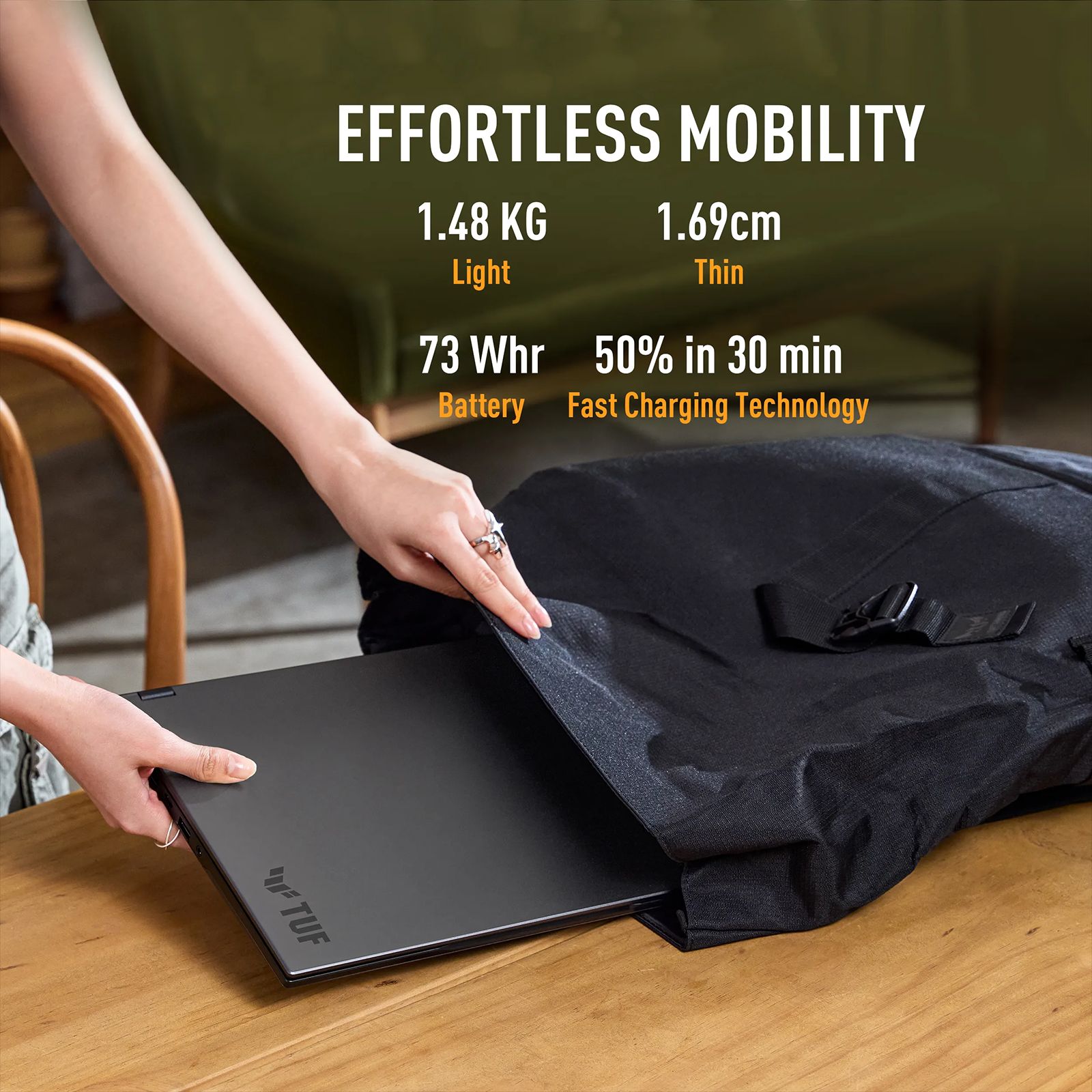 ASUS TUF A14 FA401EA-RG020WS AMD Ryzen AI Max Plus Gaming Laptop (32GB, 1TB SSD, Windows 11 Home, 14 inch 165 Hz 2.5K WQXGA Display, AMD Radeon, MS Office Home 2024, Jaeger Gray, 1.48 KG) ASUS TUF A14 FA401EA-RG020WS AMD Ryzen AI Max Plus Gaming Laptop (32GB, 1TB SSD, Windows 11 Home, 14 inch 165 Hz 2.5K WQXGA Display, AMD Radeon, MS Office Home 2024, Jaeger Gray, 1.48 KG)_9