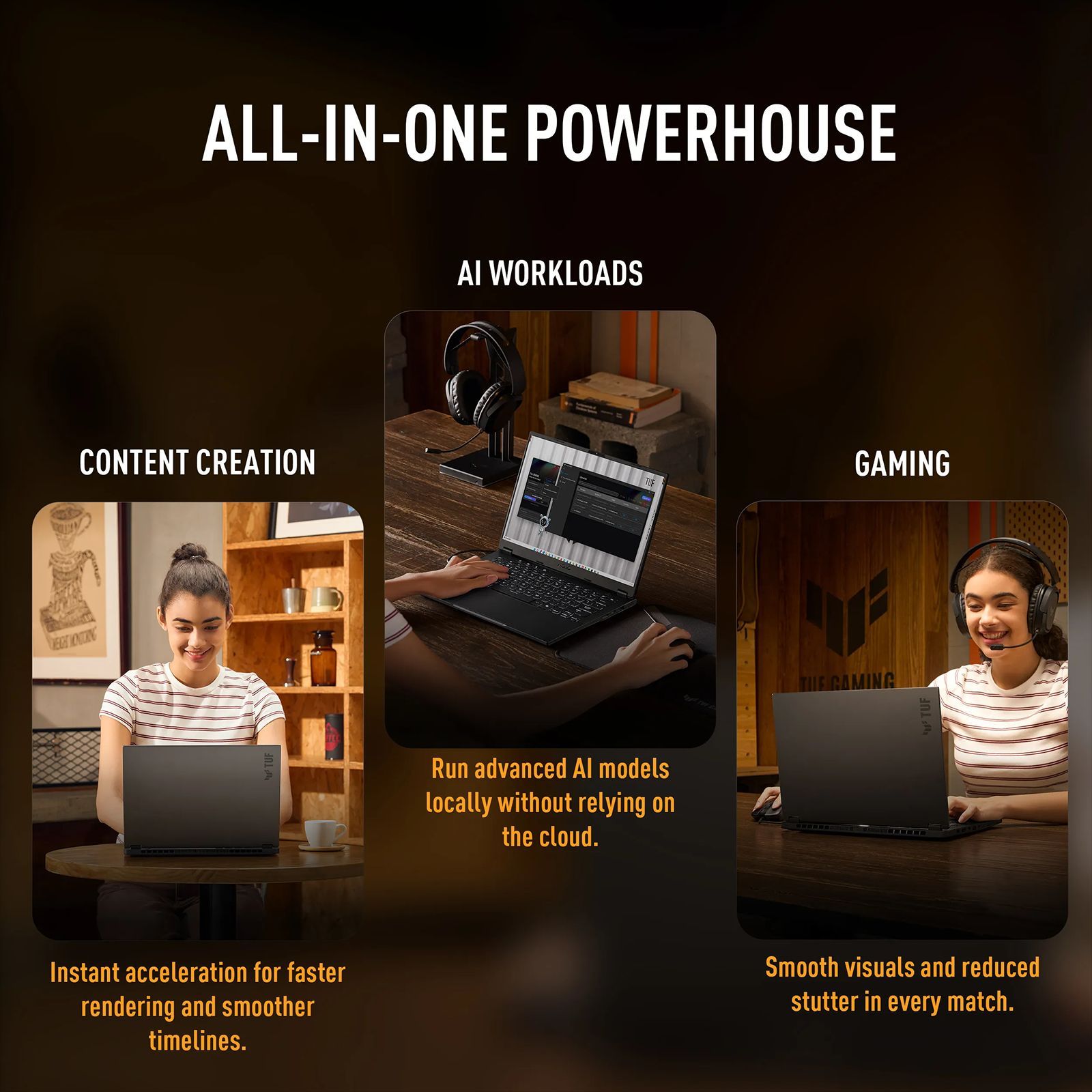 ASUS TUF A14 FA401EA-RG020WS AMD Ryzen AI Max Plus Gaming Laptop (32GB, 1TB SSD, Windows 11 Home, 14 inch 165 Hz 2.5K WQXGA Display, AMD Radeon, MS Office Home 2024, Jaeger Gray, 1.48 KG) ASUS TUF A14 FA401EA-RG020WS AMD Ryzen AI Max Plus Gaming Laptop (32GB, 1TB SSD, Windows 11 Home, 14 inch 165 Hz 2.5K WQXGA Display, AMD Radeon, MS Office Home 2024, Jaeger Gray, 1.48 KG)_16